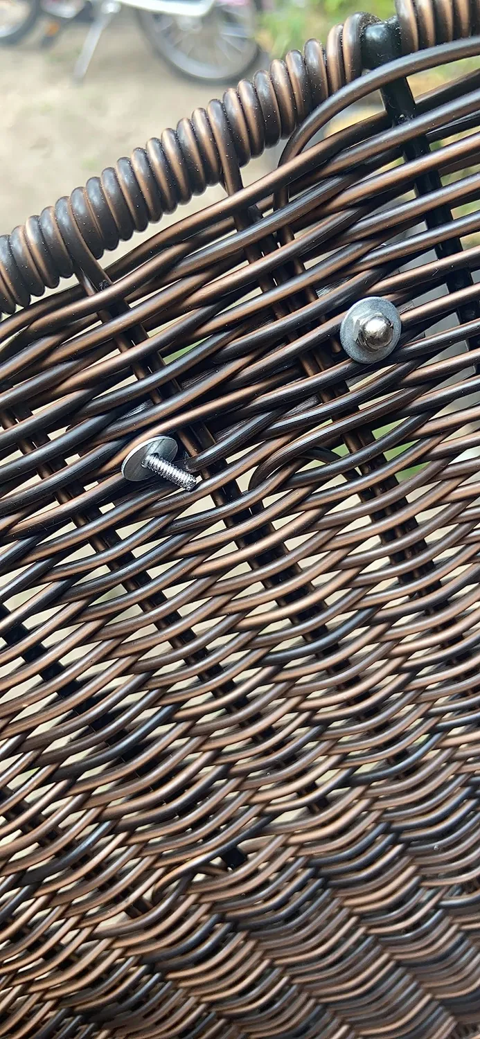 FISCHER Lenkerkorb Retro Polyrattan 5 kg geflochten