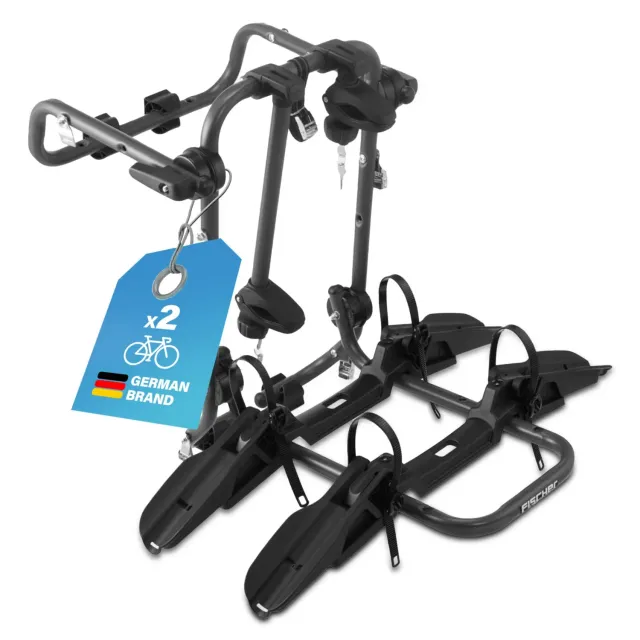 Fischer Heck Fahrradträger für 2 Fahrräder 45 kg