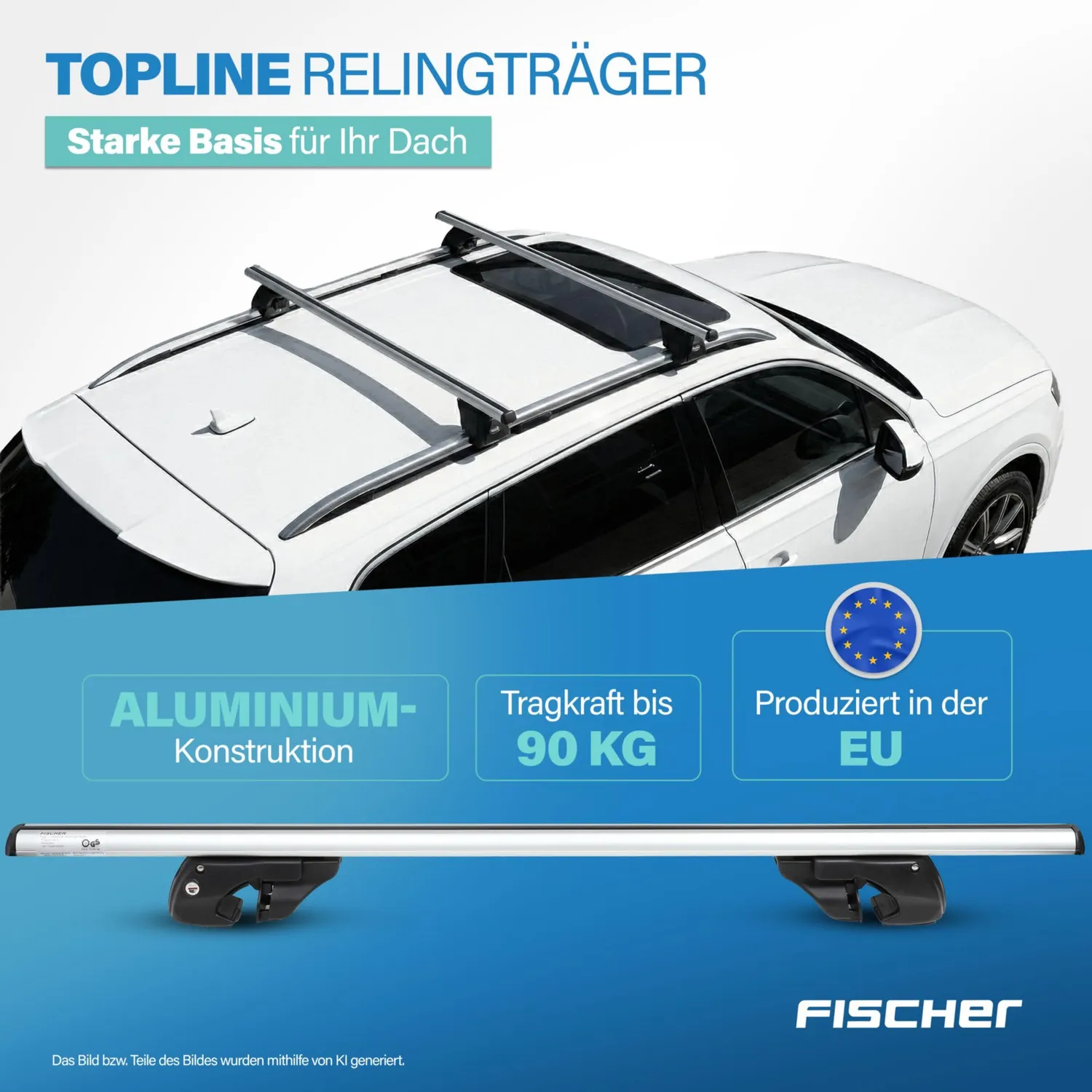 Fischer TopLine L Relingträger 120cm Alu abschließbar