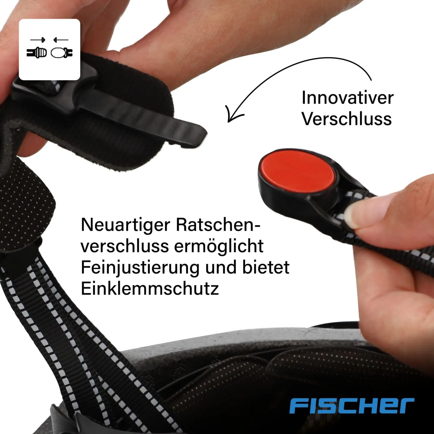 Fischer Urban Plus Cityhelm mit LED-Rücklicht S/M