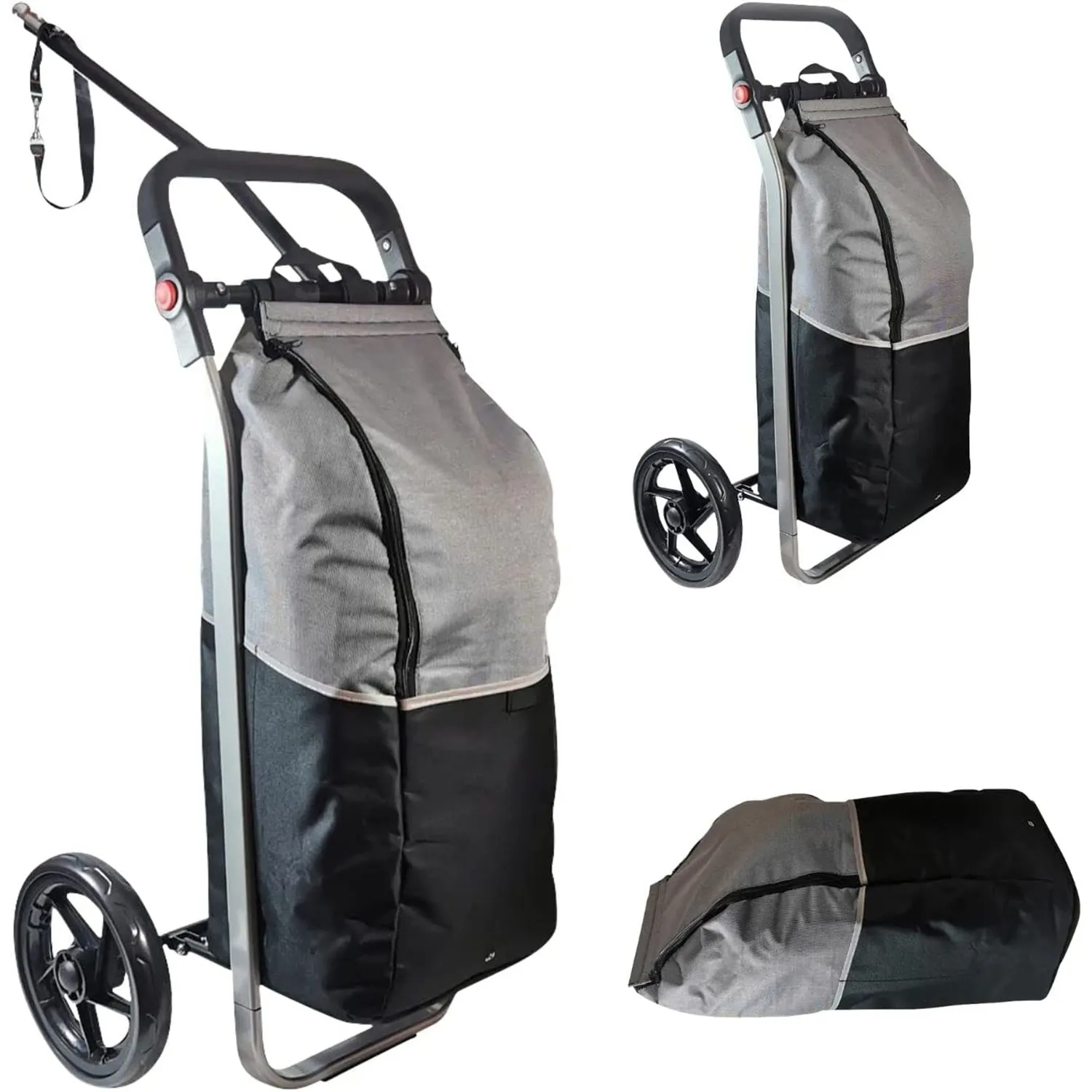 SachsenRad Market Pro Fahrrad-Einkaufstrolley 50L