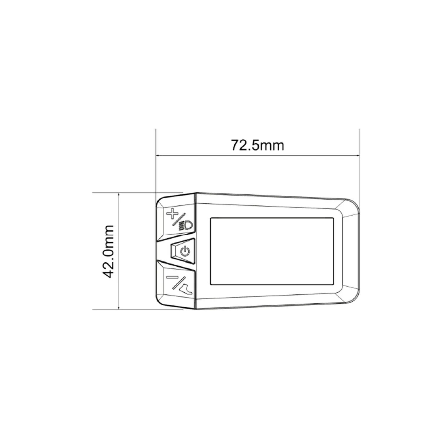 KeyDisp KD126 Zündapp E-Bike Farbdisplay 1,9 Zoll UART