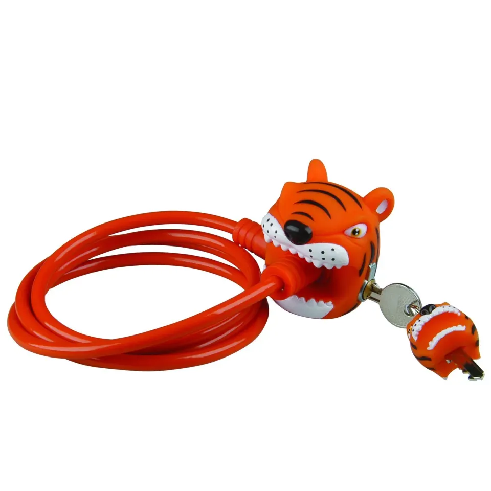 fischer Crazy Stuff Tiger Kinder Fahrradschloss 120cm