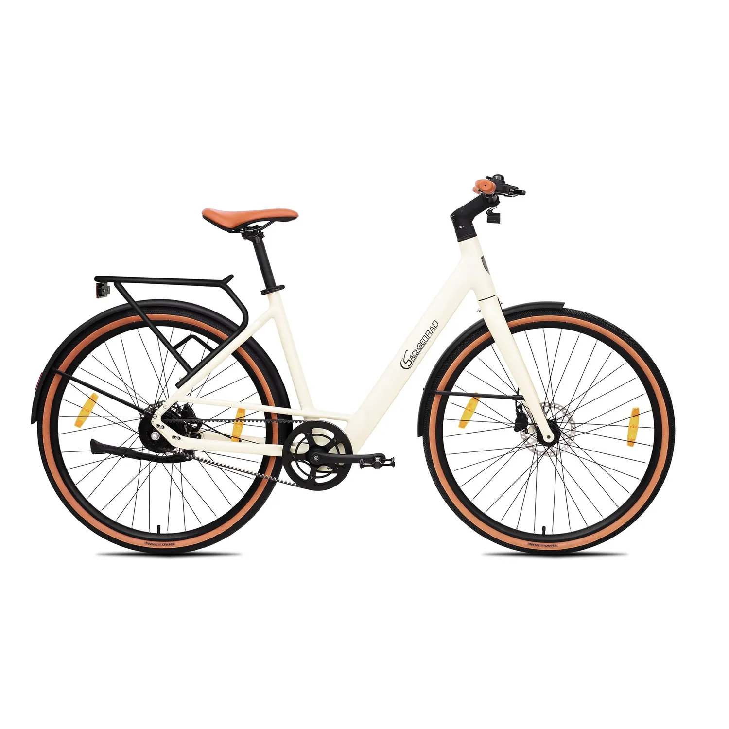 SachsenRad C3V Roma II City E-Bike weiß Riemen KI 16 kg