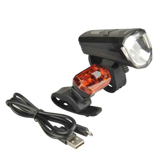 Fischer LED Beleuchtungsset 30/15 Lux USB schwarz