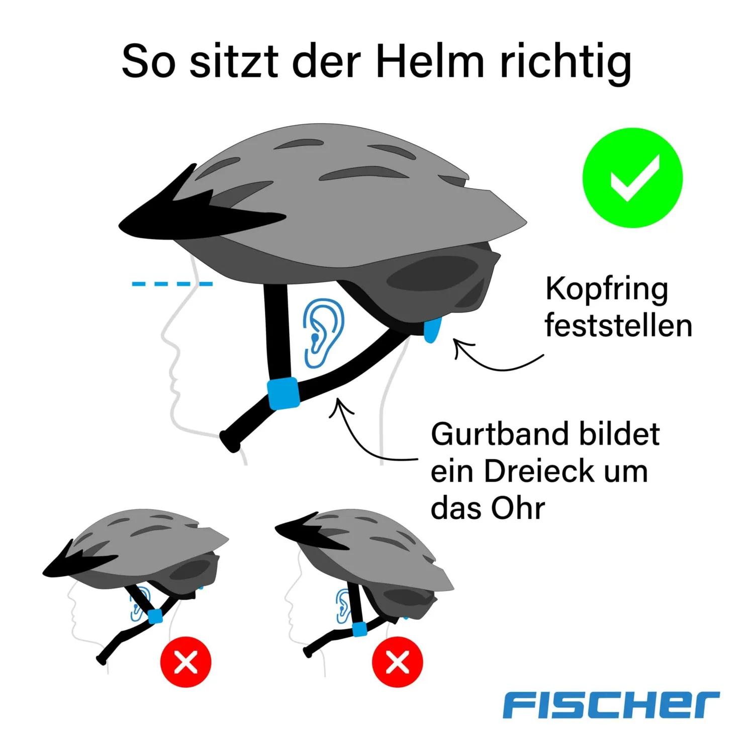 fischer Kinder Fahrradhelm Weiß Orchidee mit LED
