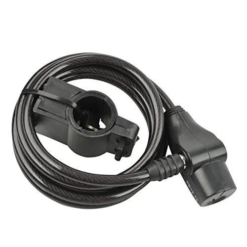 FISCHER Spiralschloss 180 cm 8 mm schwarz Halter