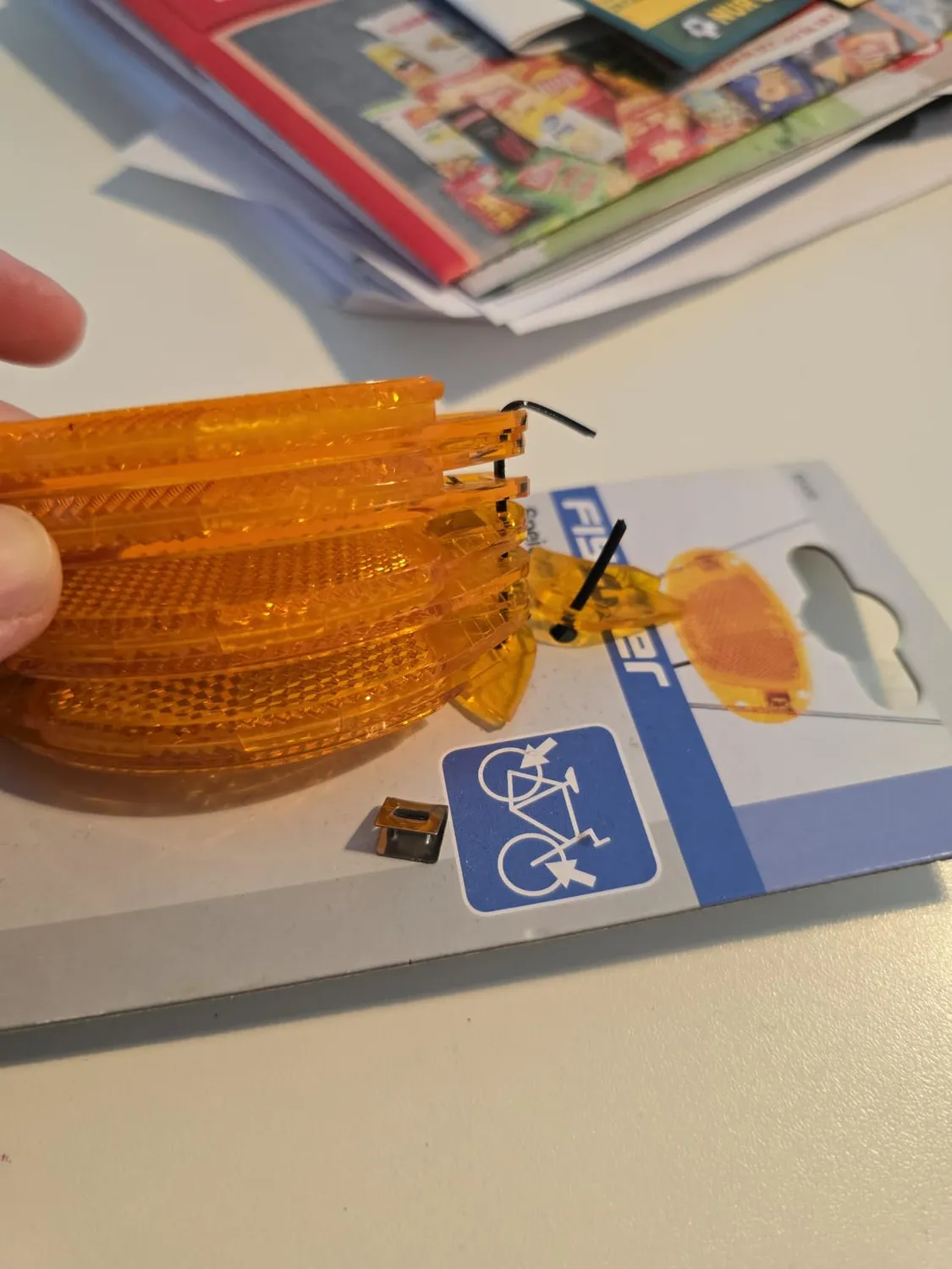 Fischer 85400 Speichenreflektor orange Einheitsgröße
