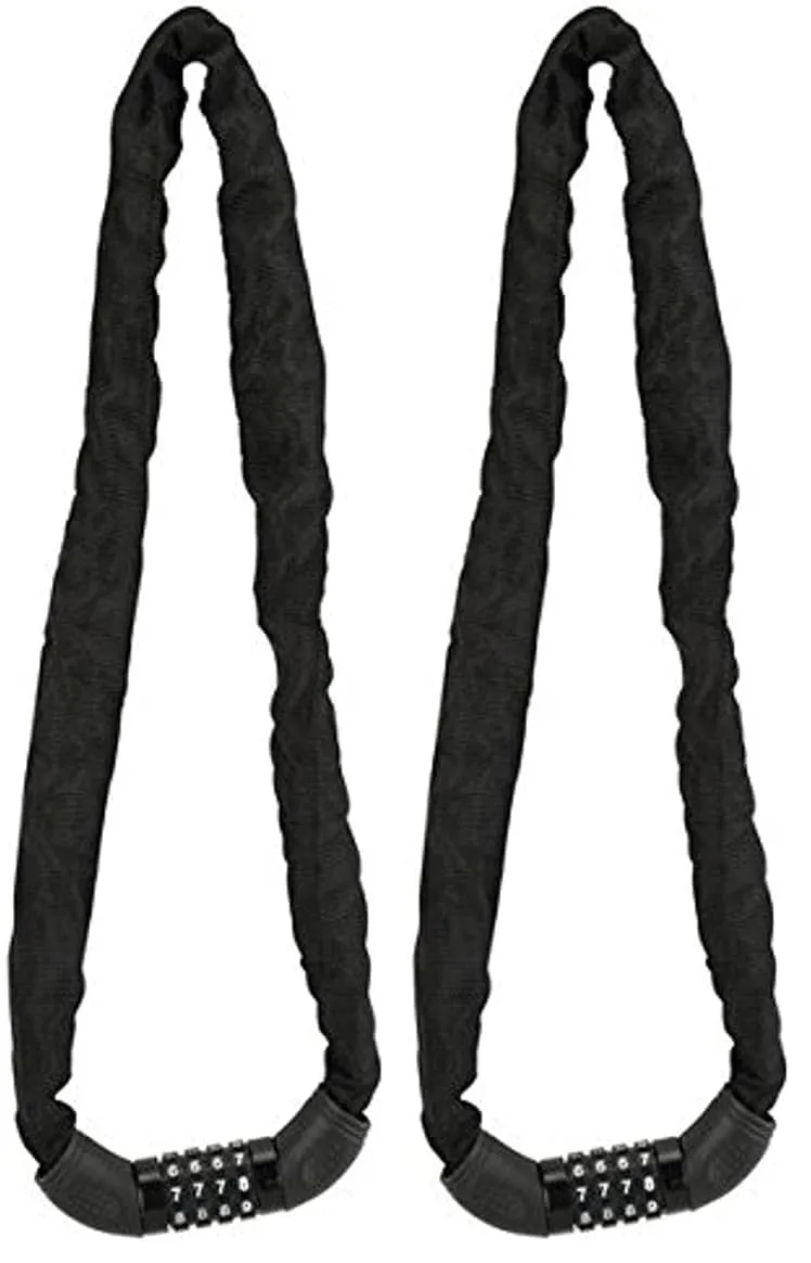 Fischer Kettenschloss Zahlen Fahrradschloss 90 cm Schwarz