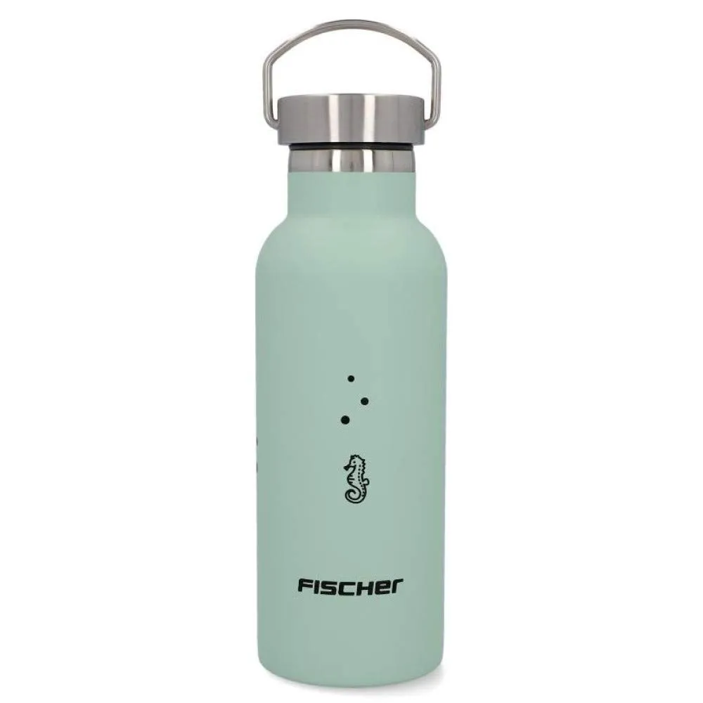 Fischer Trinkflasche Edelstahl 500 ml blau auslaufsicher