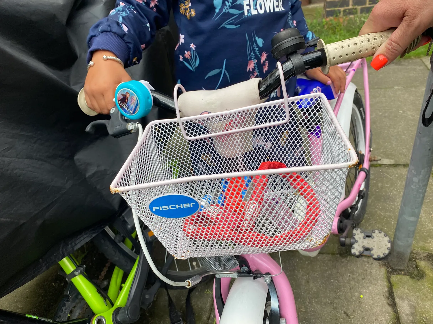 Fischer Kinder Lenkerkorb 24cm farblich sortiert