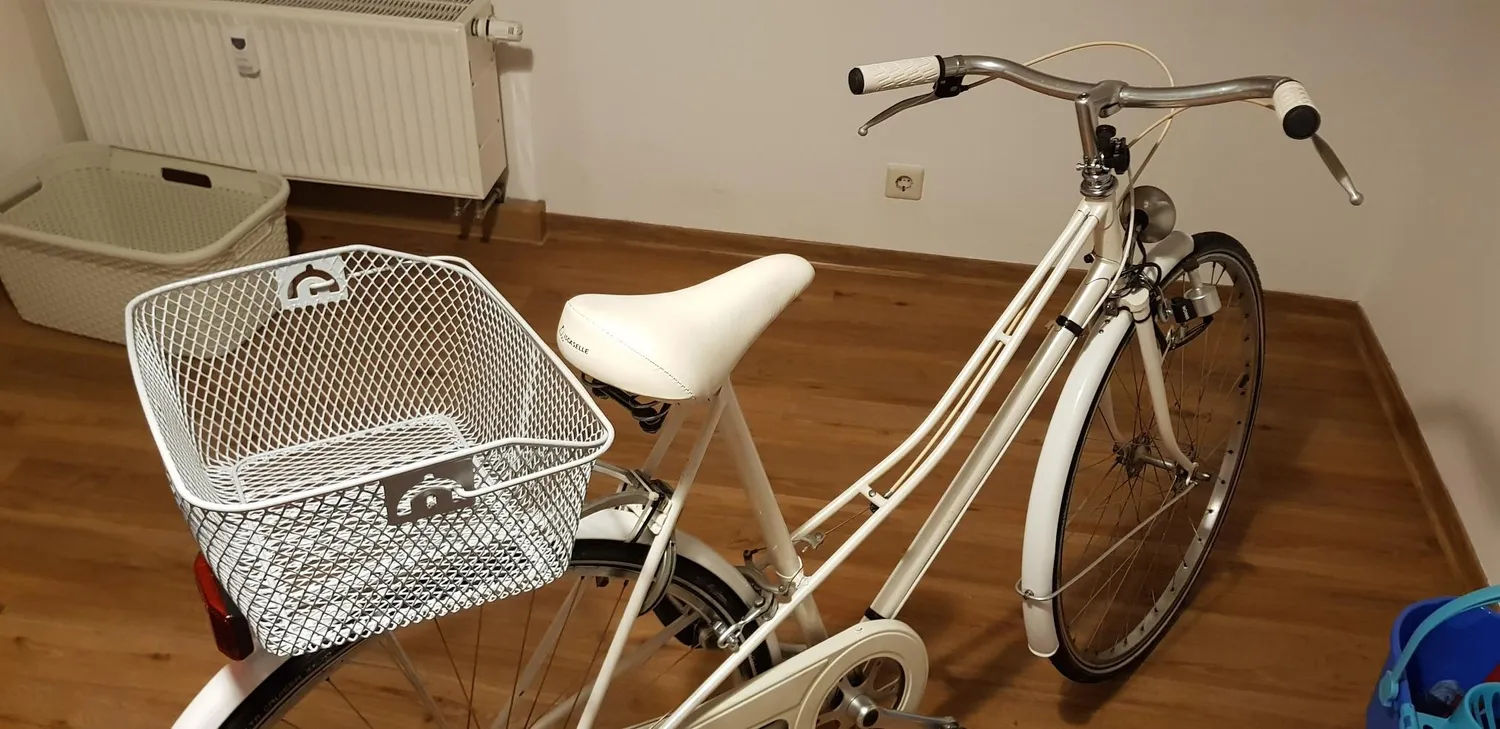Fischer Fahrradkorb hinten engmaschig silber Einheitsgröße