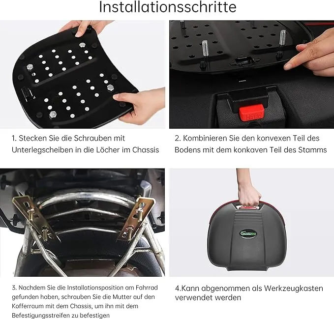 SachsenRad Globus Gepäckträgerbox mit Alarm neu 16 Liter