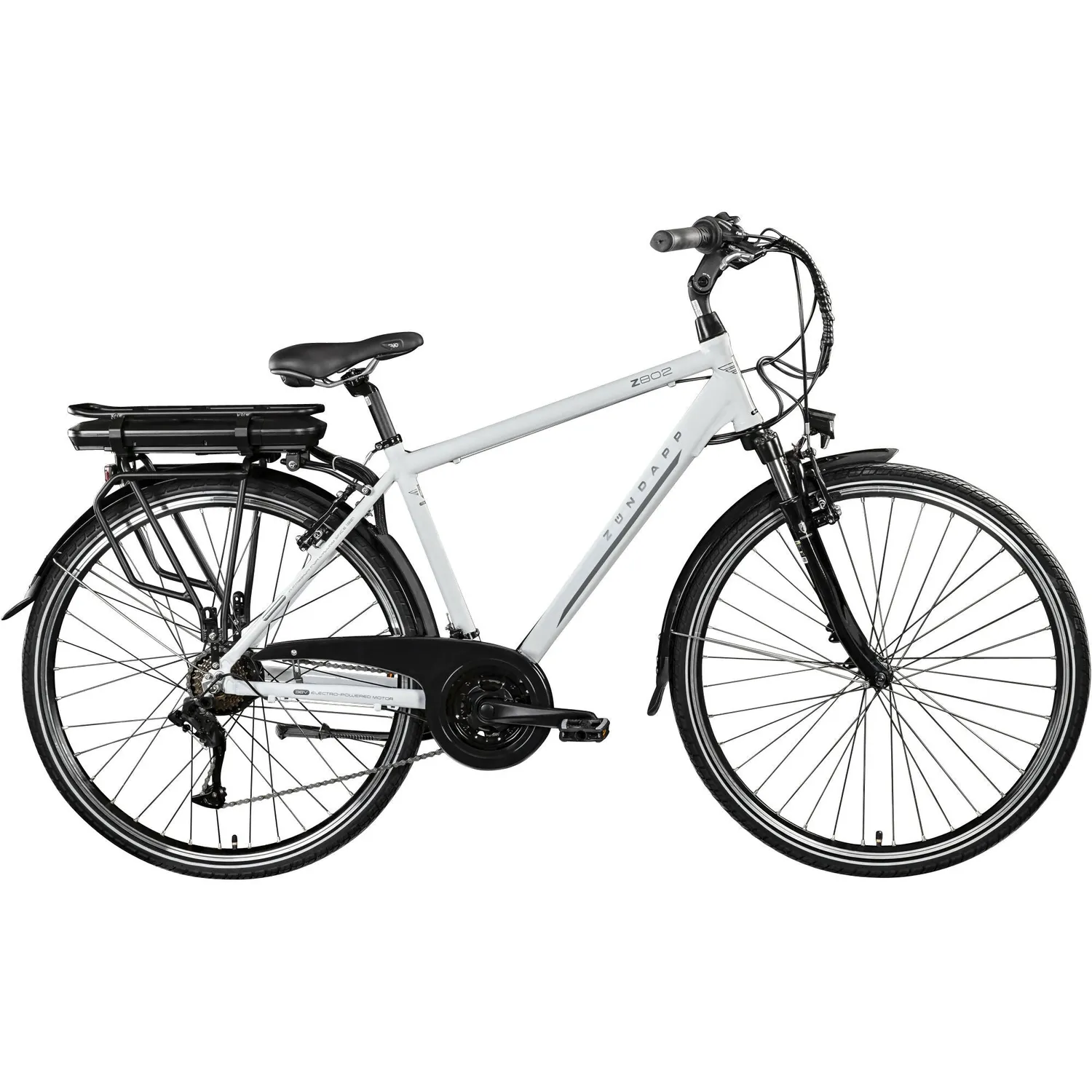 Zündapp Z802 E-Bike Trekking 28 Zoll 48 cm grau/grün