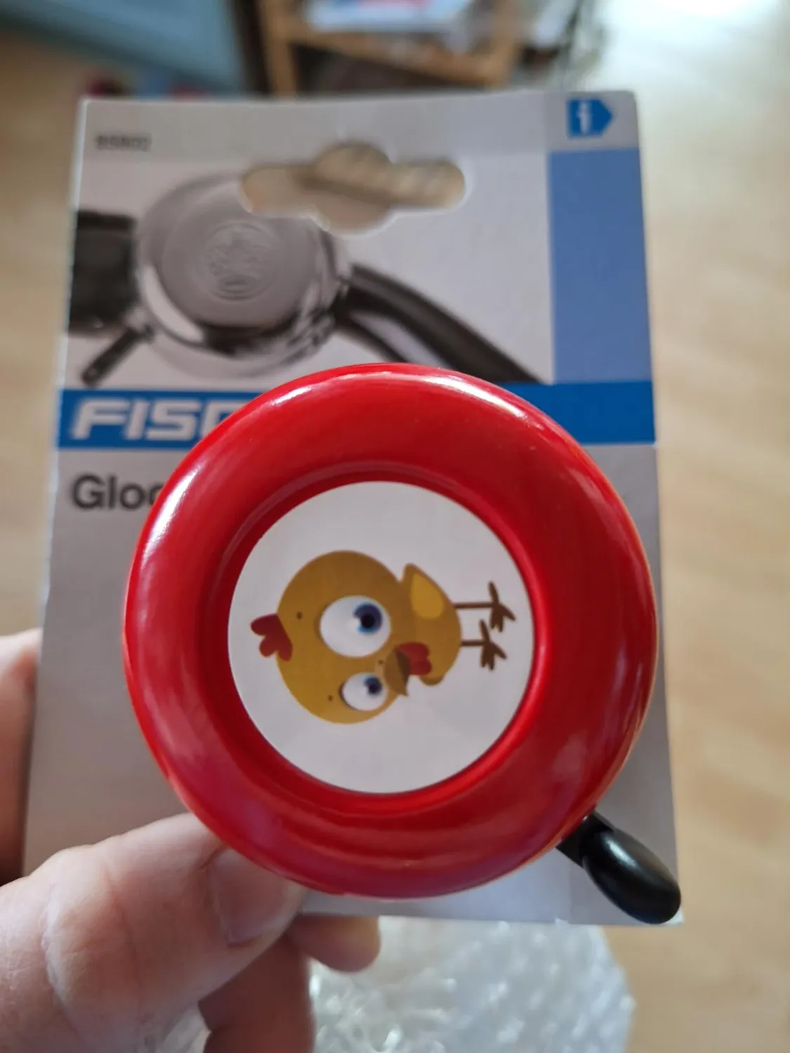 Fischer Fahrradglocke Kinder Motiv blau 80 mm