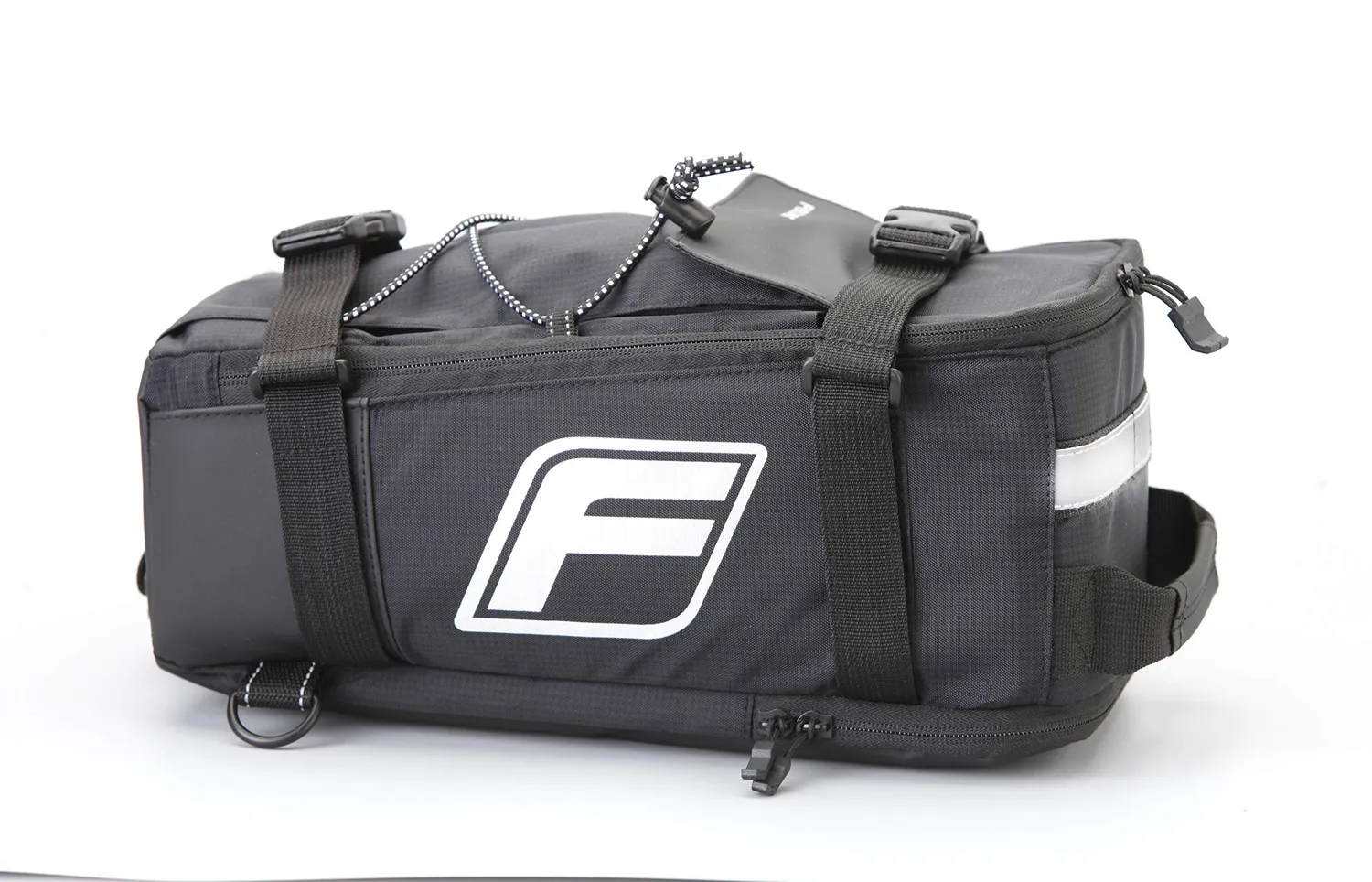 Fischer 2in1 Gepäckträgertasche Rucksack schwarz 3kg
