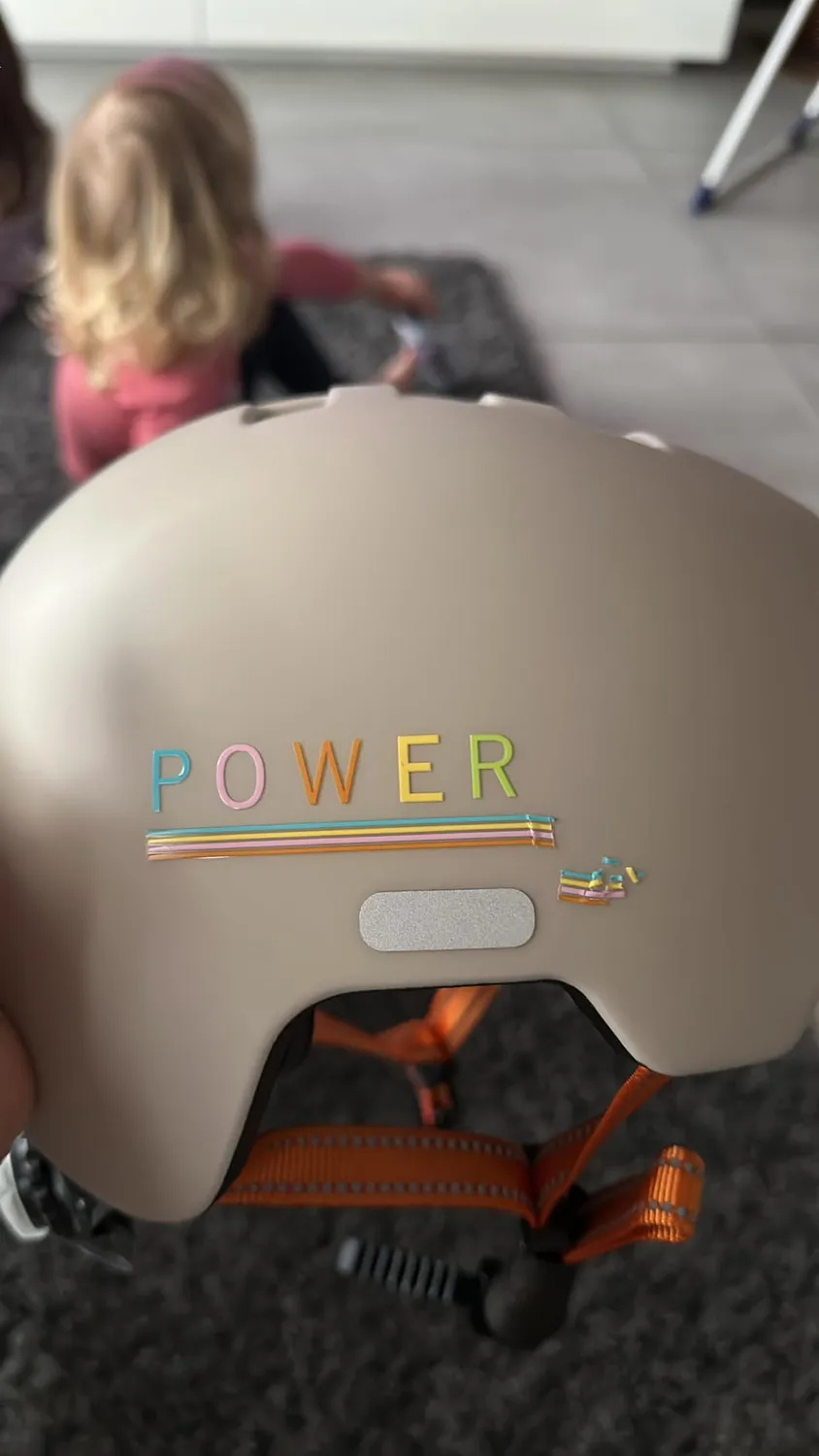 Fischer Plus BMX Fahrradhelm S/M Power beige LED
