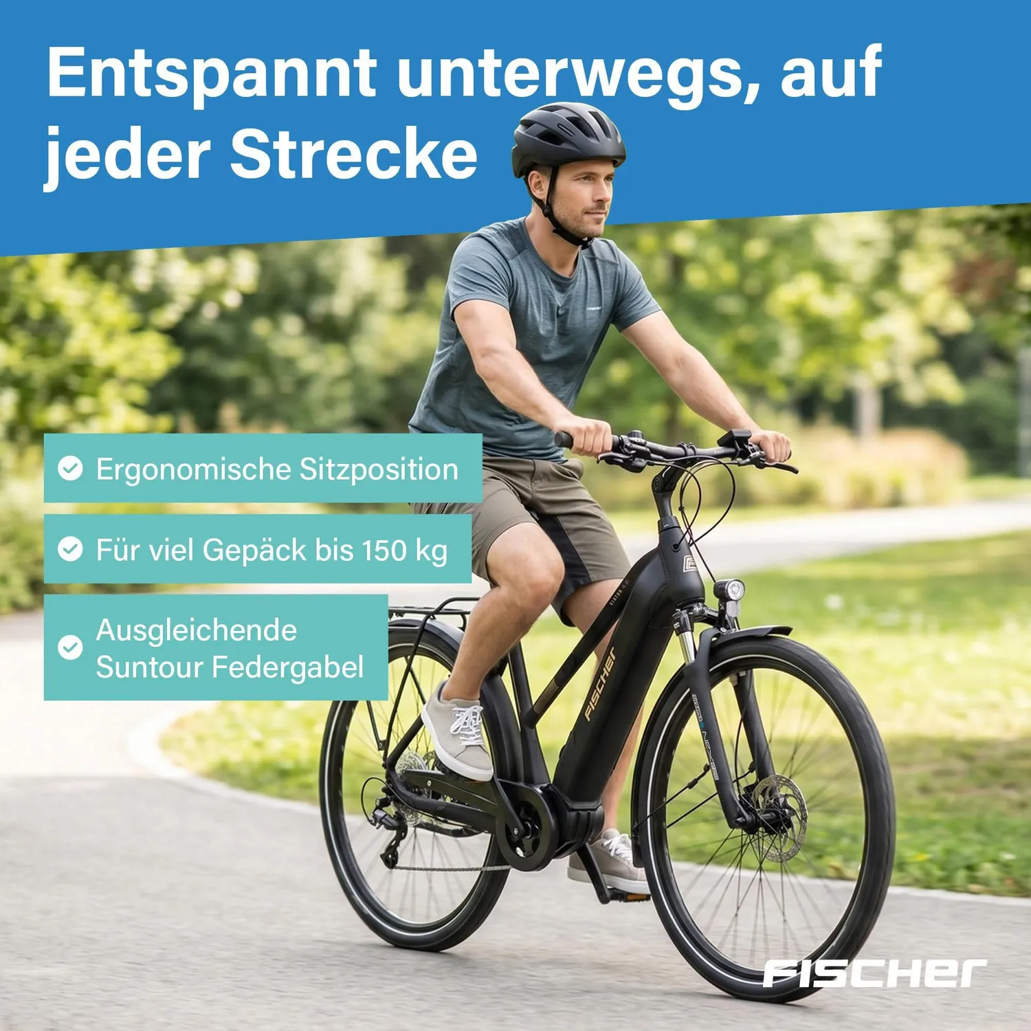 Fischer Viator 4.2i Trekking E-Bike 45 cm 80 Nm