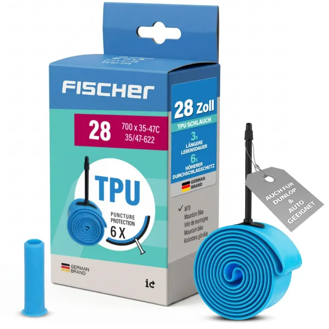 Fischer TPU Fahrradschlauch 28 Zoll 35-47-622