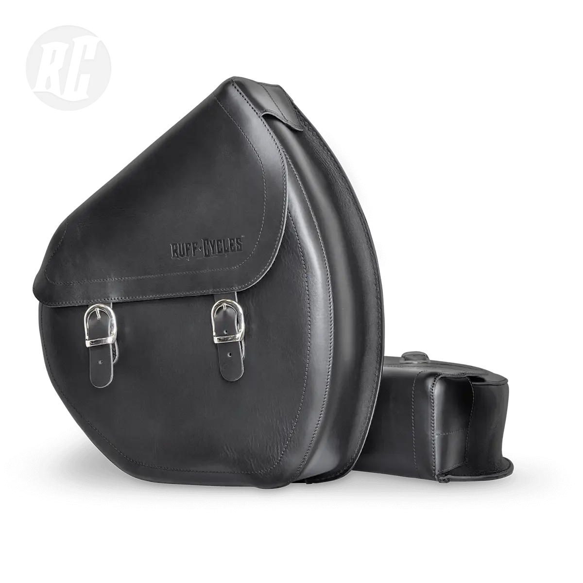 Ruff Cycles The Ruffian Satteltasche Links Schwarz Leder