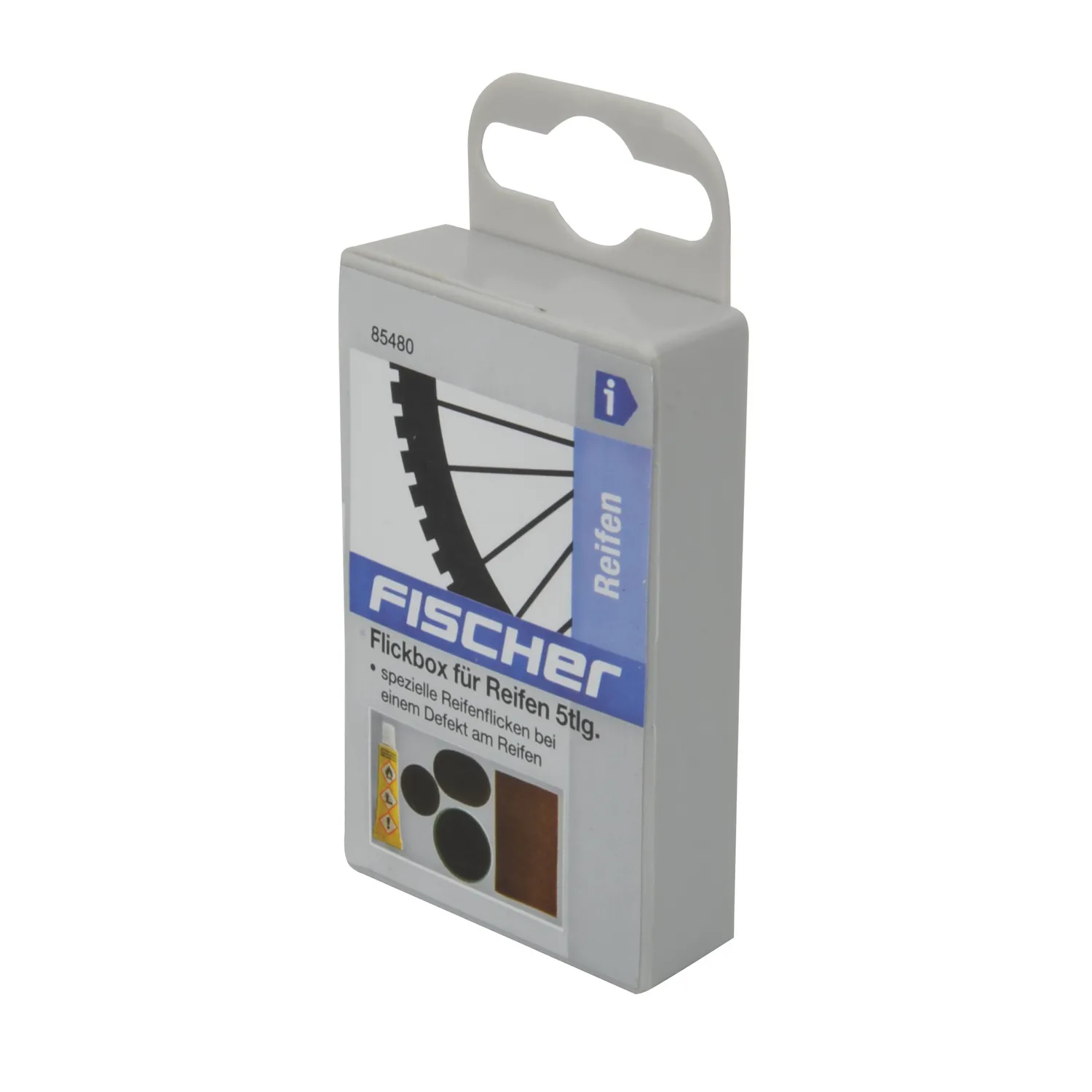 Fischer 85480 Flickzeugset 5-teilig Einheitsgröße Box