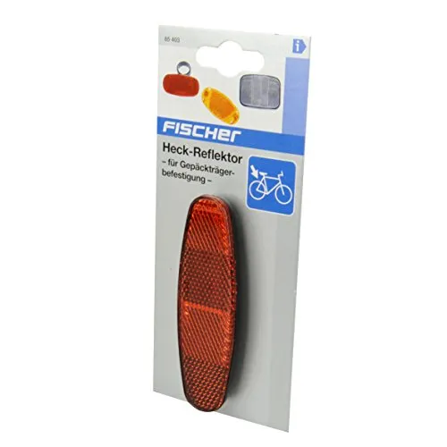 Fischer Heckreflektor Gepäckträger Fahrrad rot One Size
