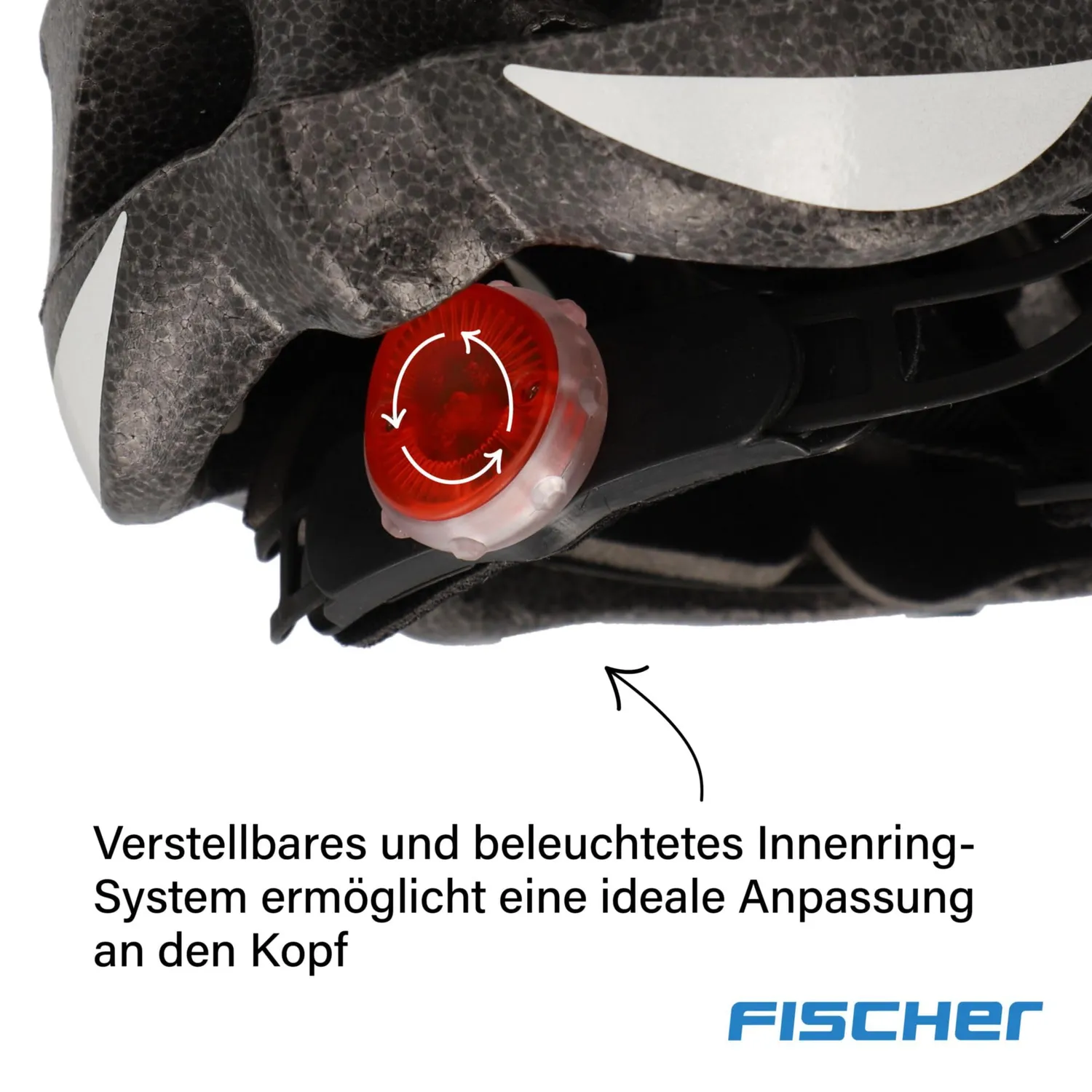 fischer Hawaii Fahrradhelm Weiß Rosa S/M mit Licht