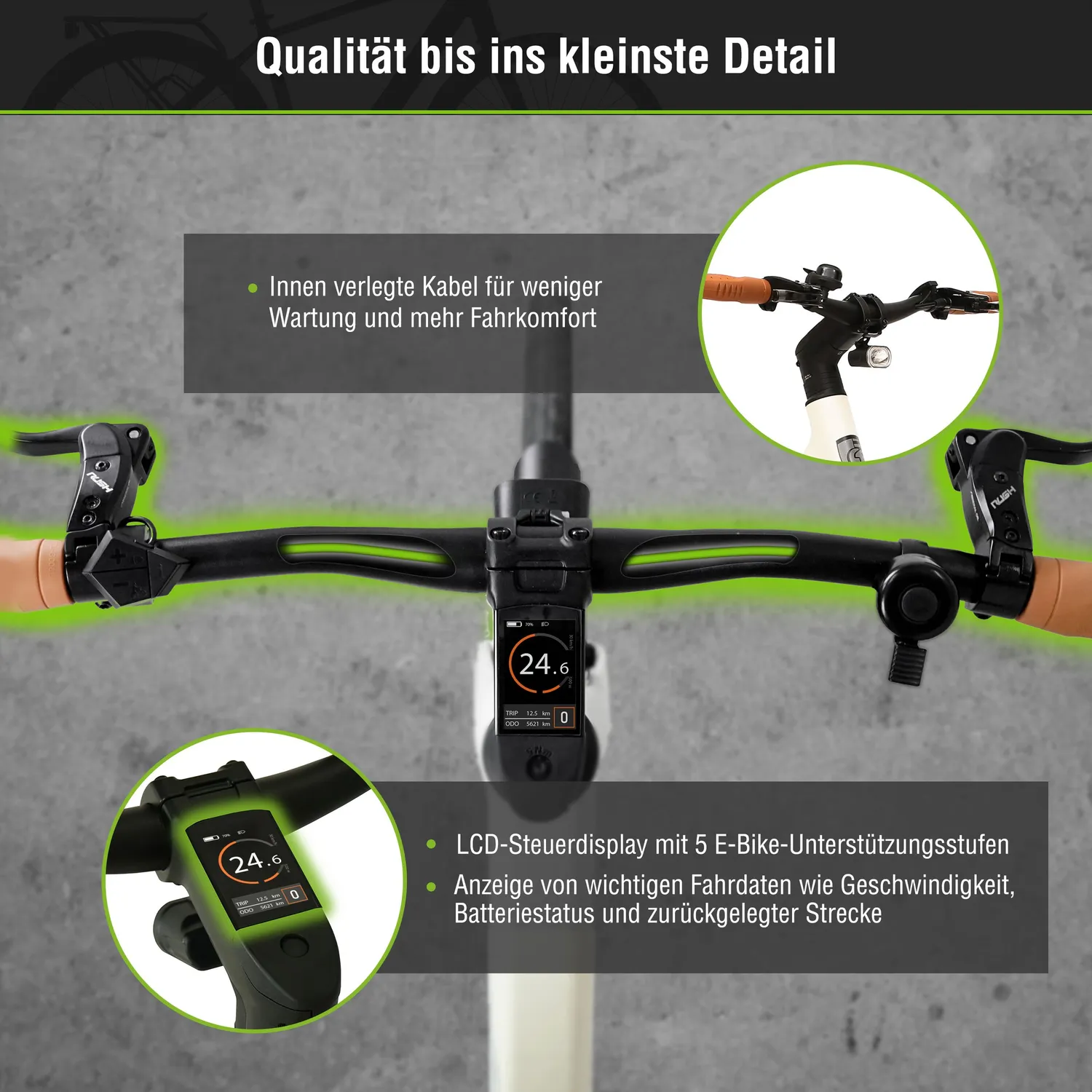 SachsenRad C3V Roma II City E-Bike weiß Riemen KI 16 kg
