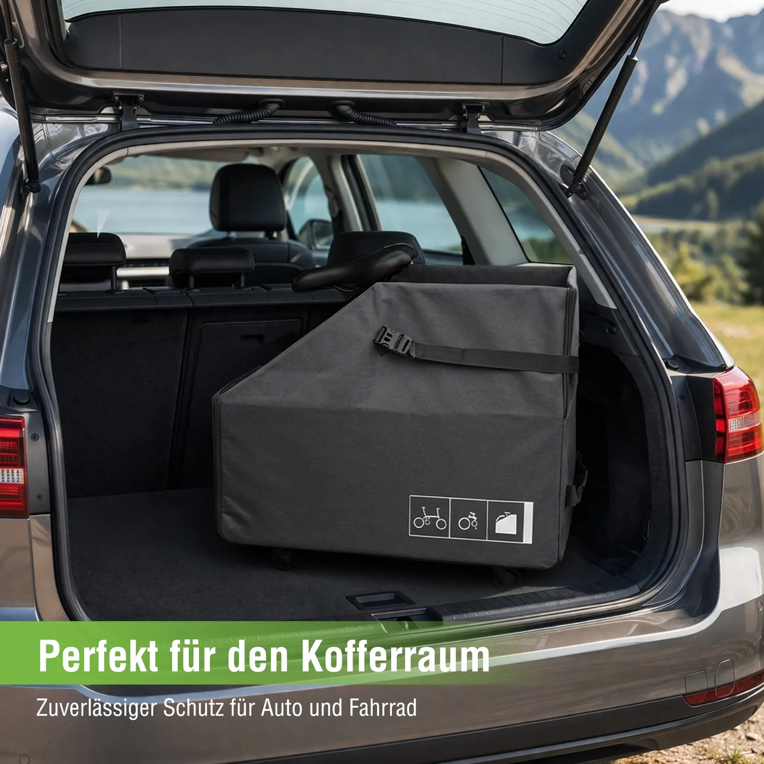 SachsenRad F11 Faltrad Transportbox neu mit Rollen