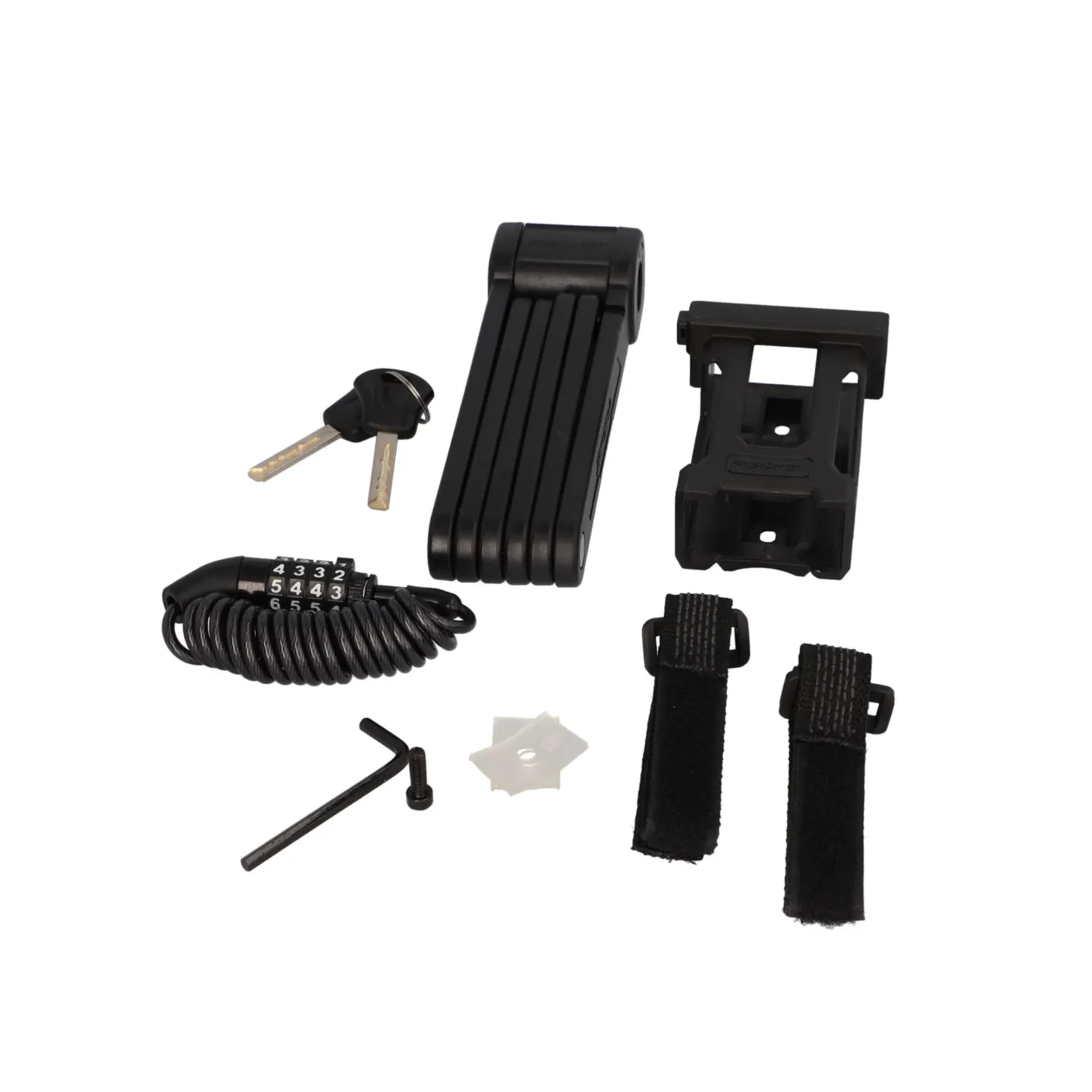 Fischer Protec FK85 Faltschloss Twin-Set 85 cm schwarz