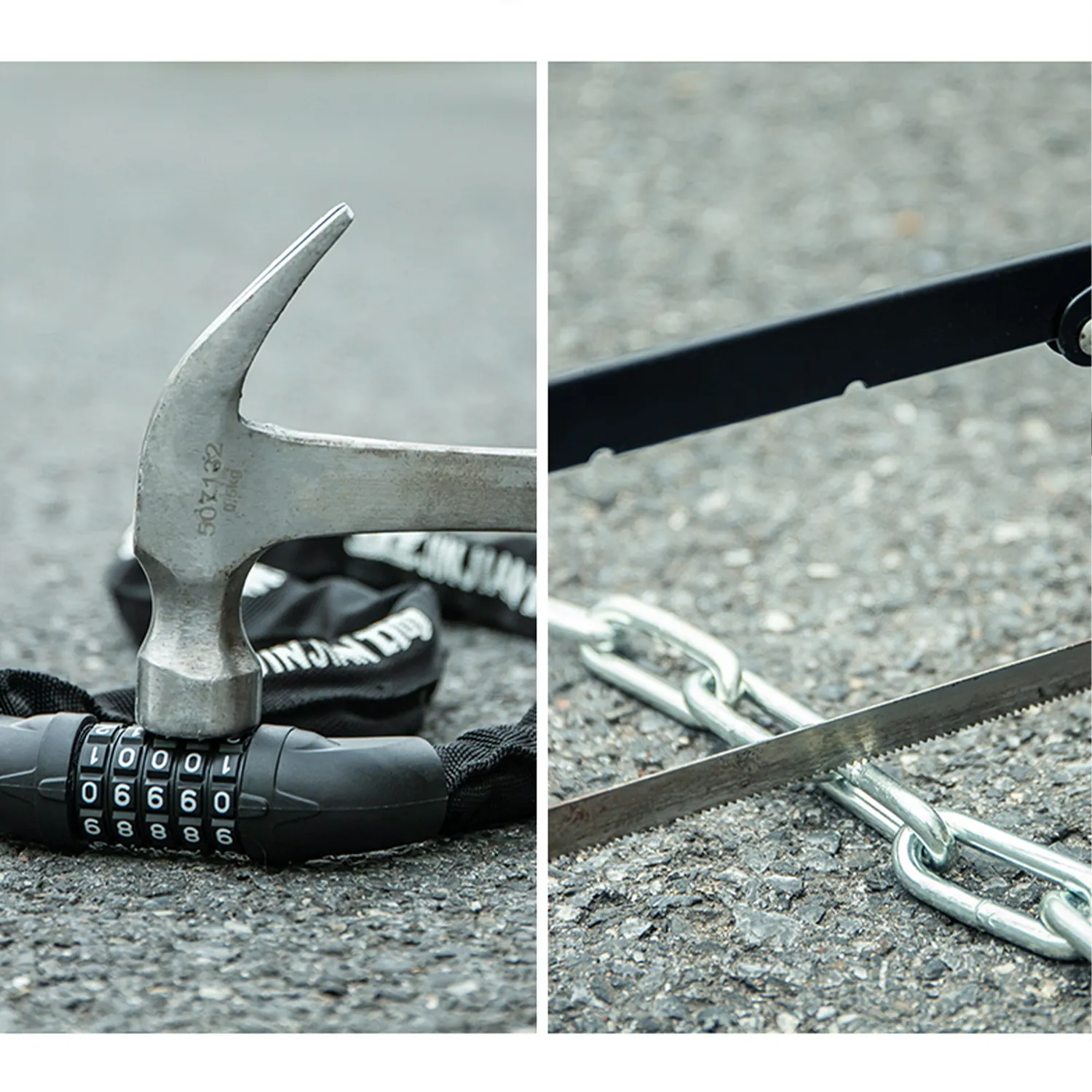 SachsenRad Secure Belt Kettenschloss Zahlenschloss 100 cm