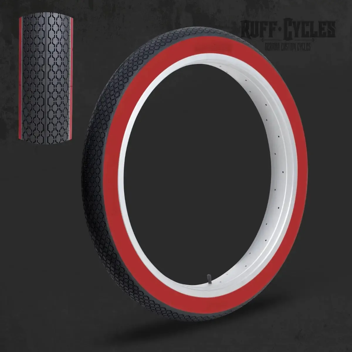 Ruff Cycles Ruffer V2 Reifen 26x3.0 Red Wall