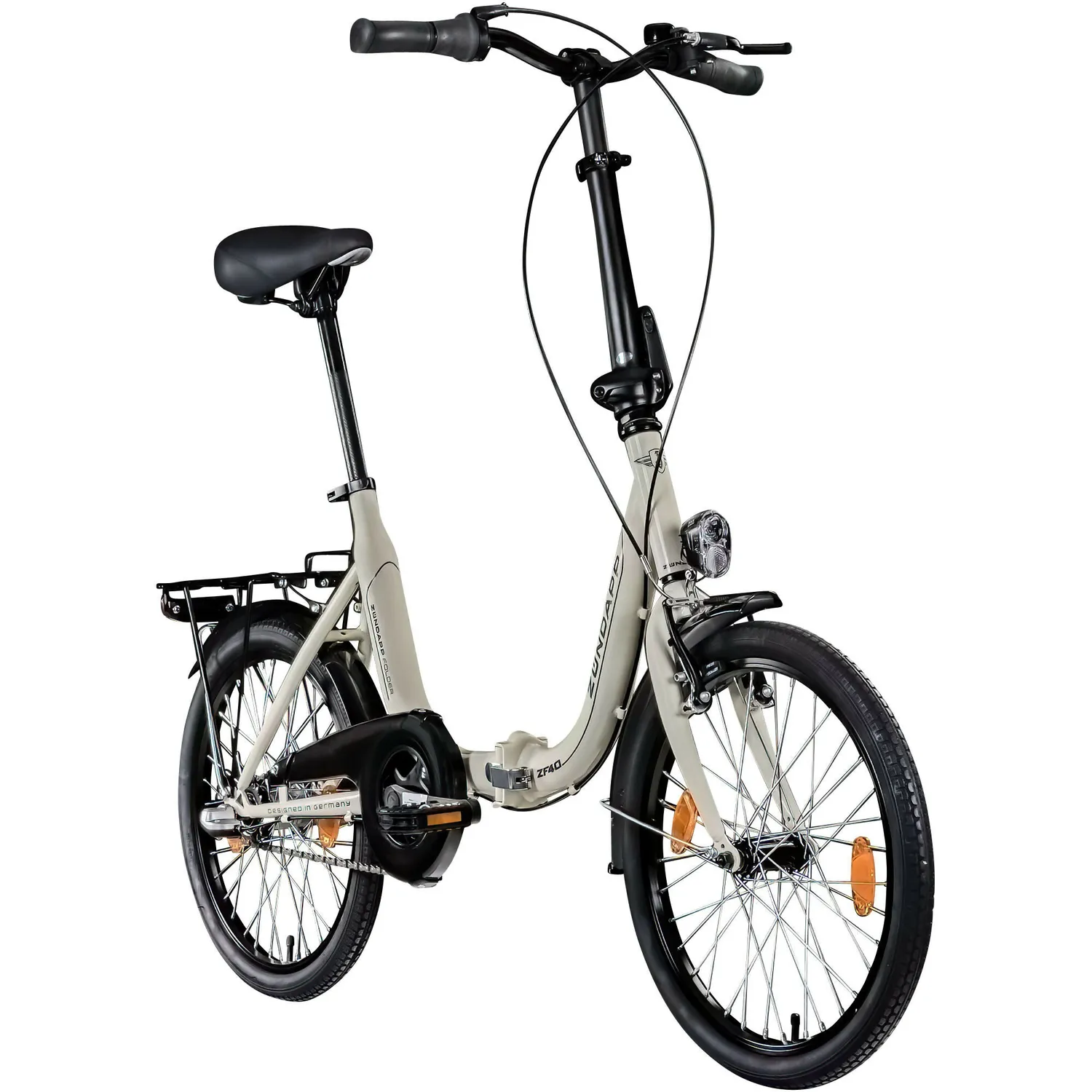 Zündapp ZF40 Klapprad 20 Zoll 3-Gang weiß 35,5cm