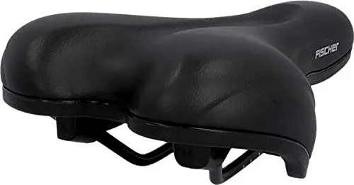 fischer In Mould MTB Fahrradsattel schwarz bequem gepolstert