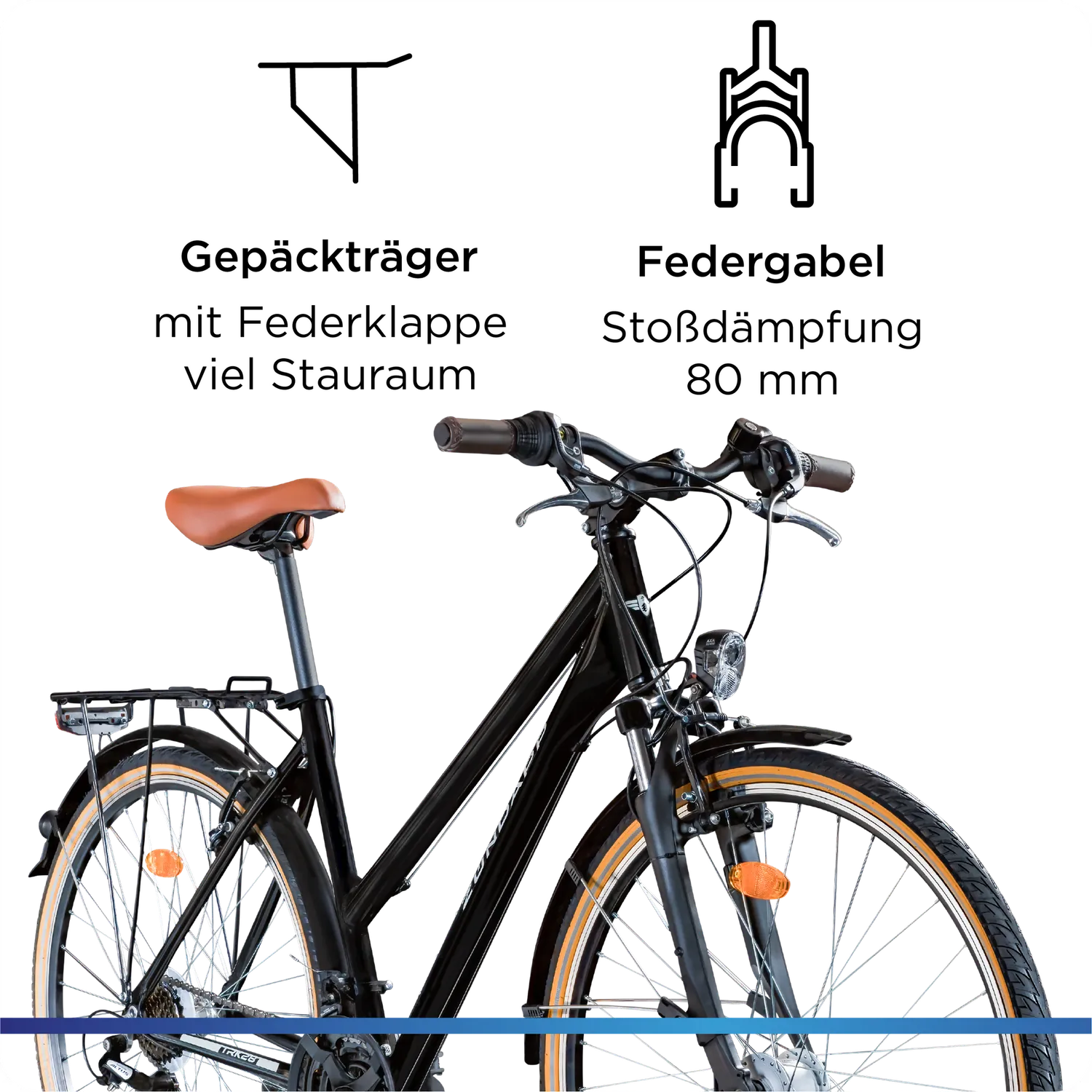 Zündapp T700 Trekkingrad Damen 28 Zoll 50cm schwarz