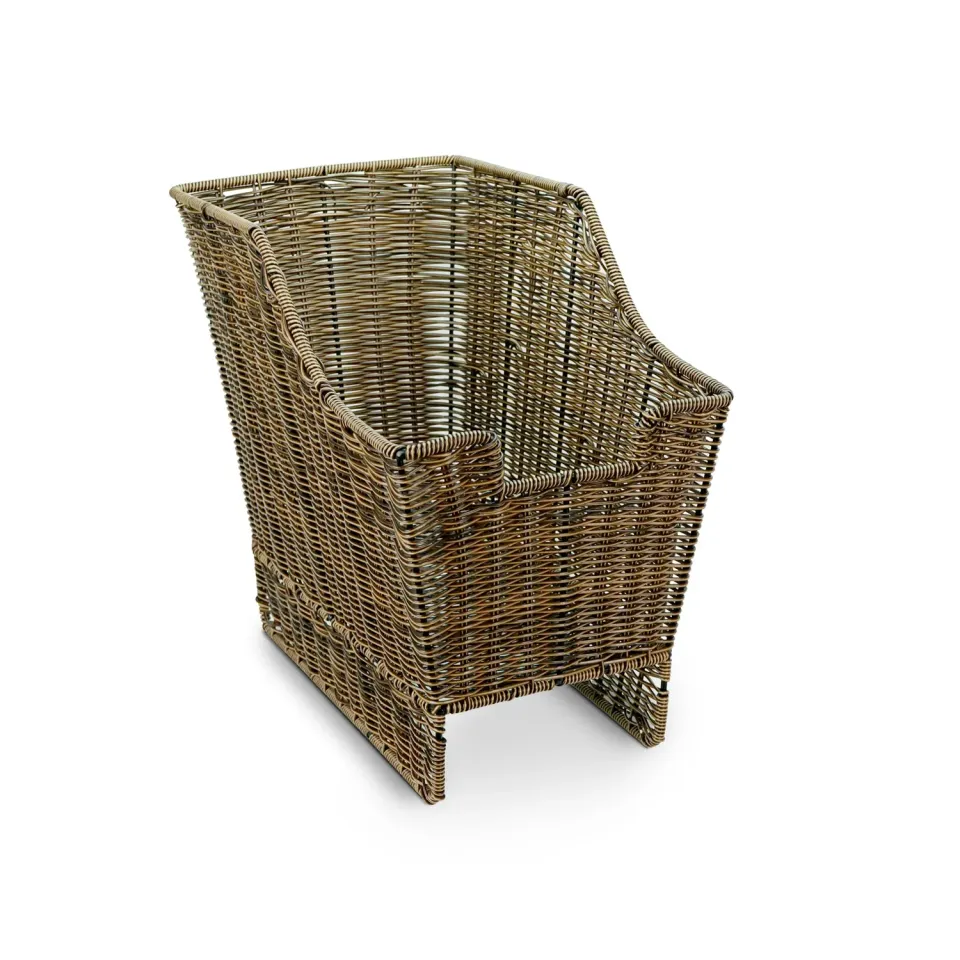 SachsenRad Vintage Gepäckträgerkorb 20L Polyrattan 6 kg