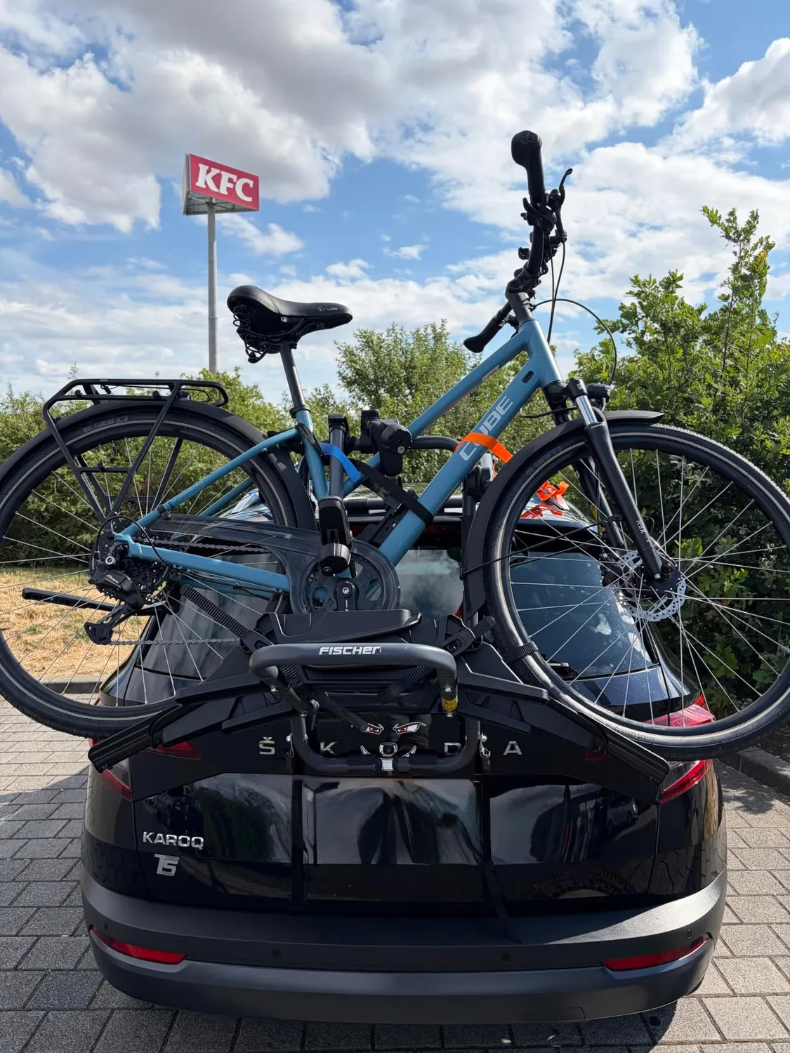 Fischer Heck Fahrradträger für 2 Fahrräder 45 kg