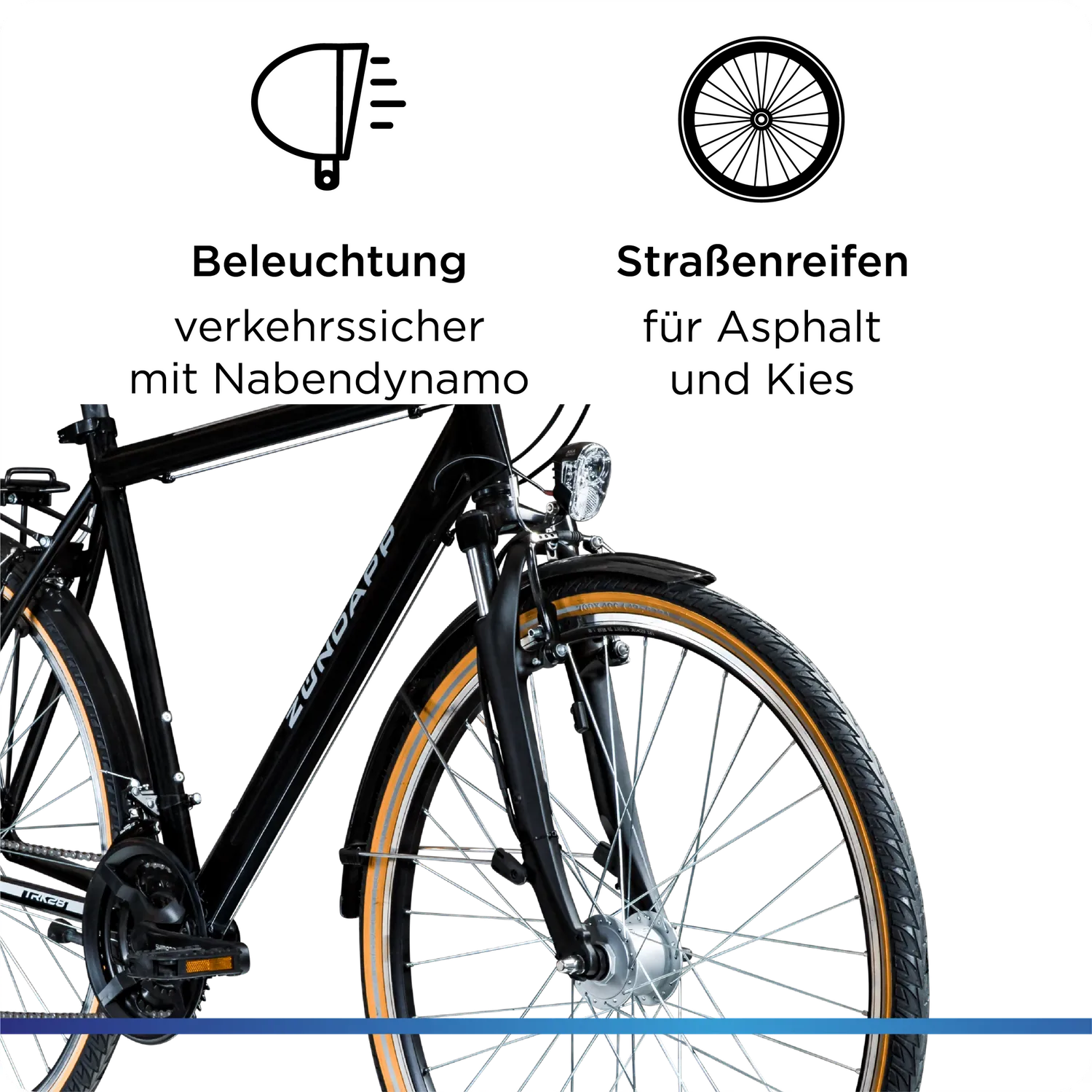 Zündapp T700 Trekkingrad Herren 21-Gang 50cm schwarz