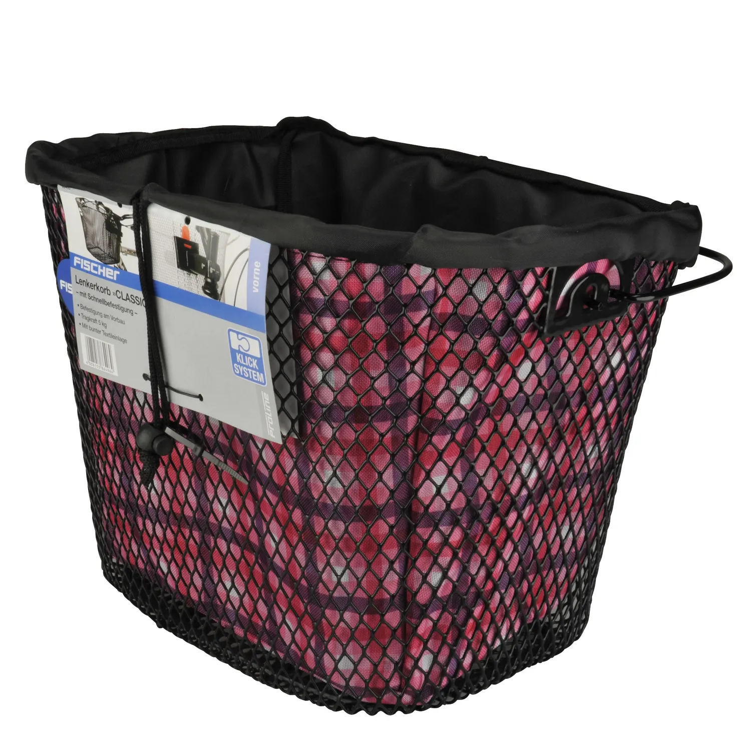 Fischer Lenkerkorb Fahrradkorb 29x37x27 cm Einkauf