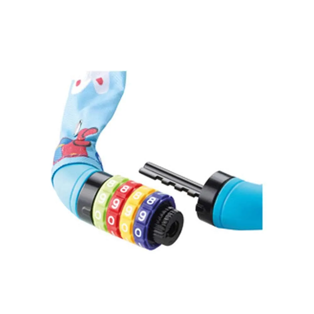FISCHER Kinder Kettenschloss 85895 Zahl 65 cm blau