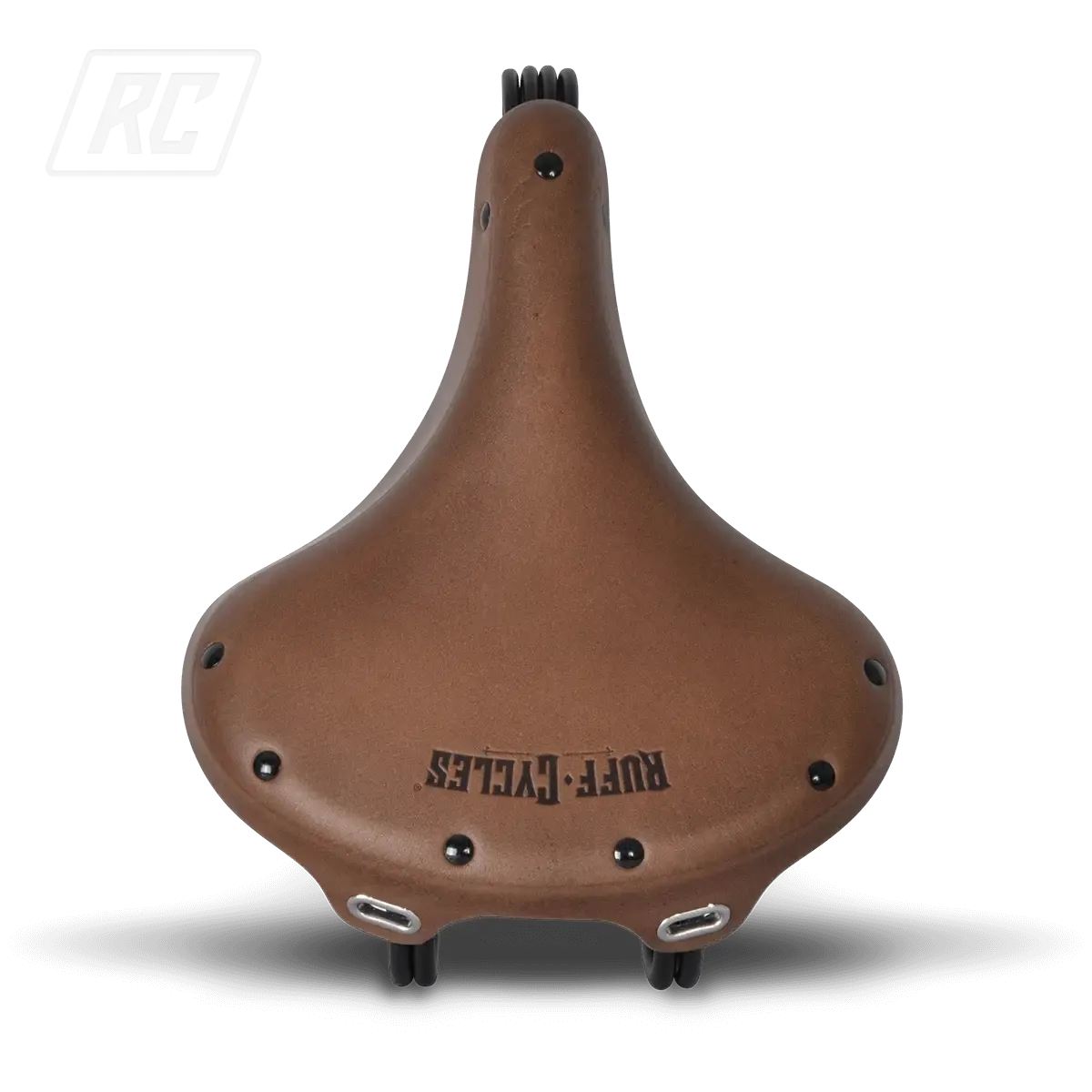 Ruff Cycles Wrangler Sattel Braun Leder Federn