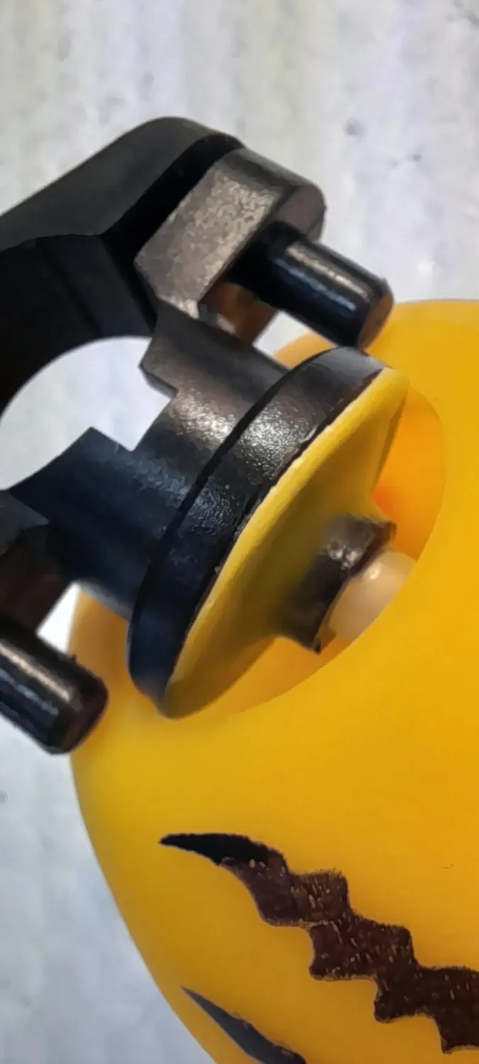 Fischer Tiger Ballhupe Fahrradglocke gelb Kunststoff