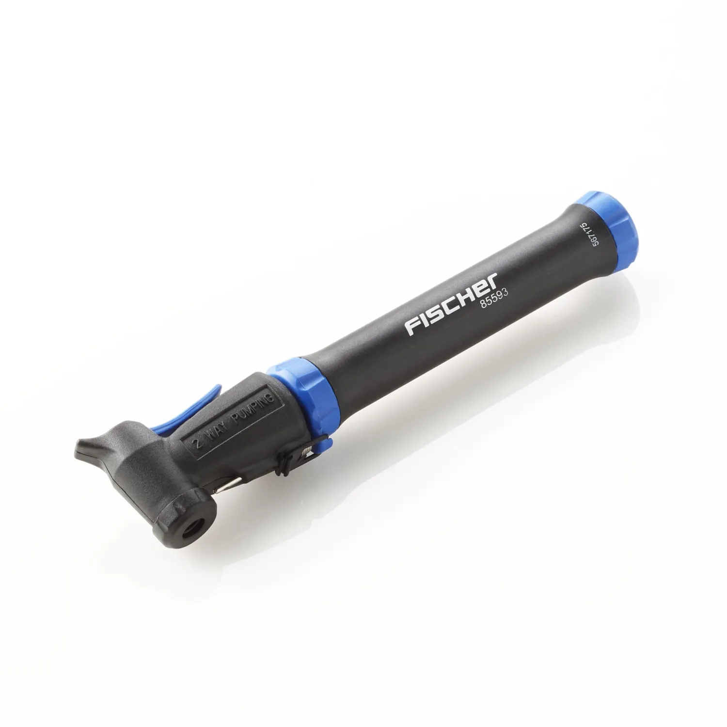 Fischer 85593 Mini-Pumpe Doppelhub schwarz Ventile