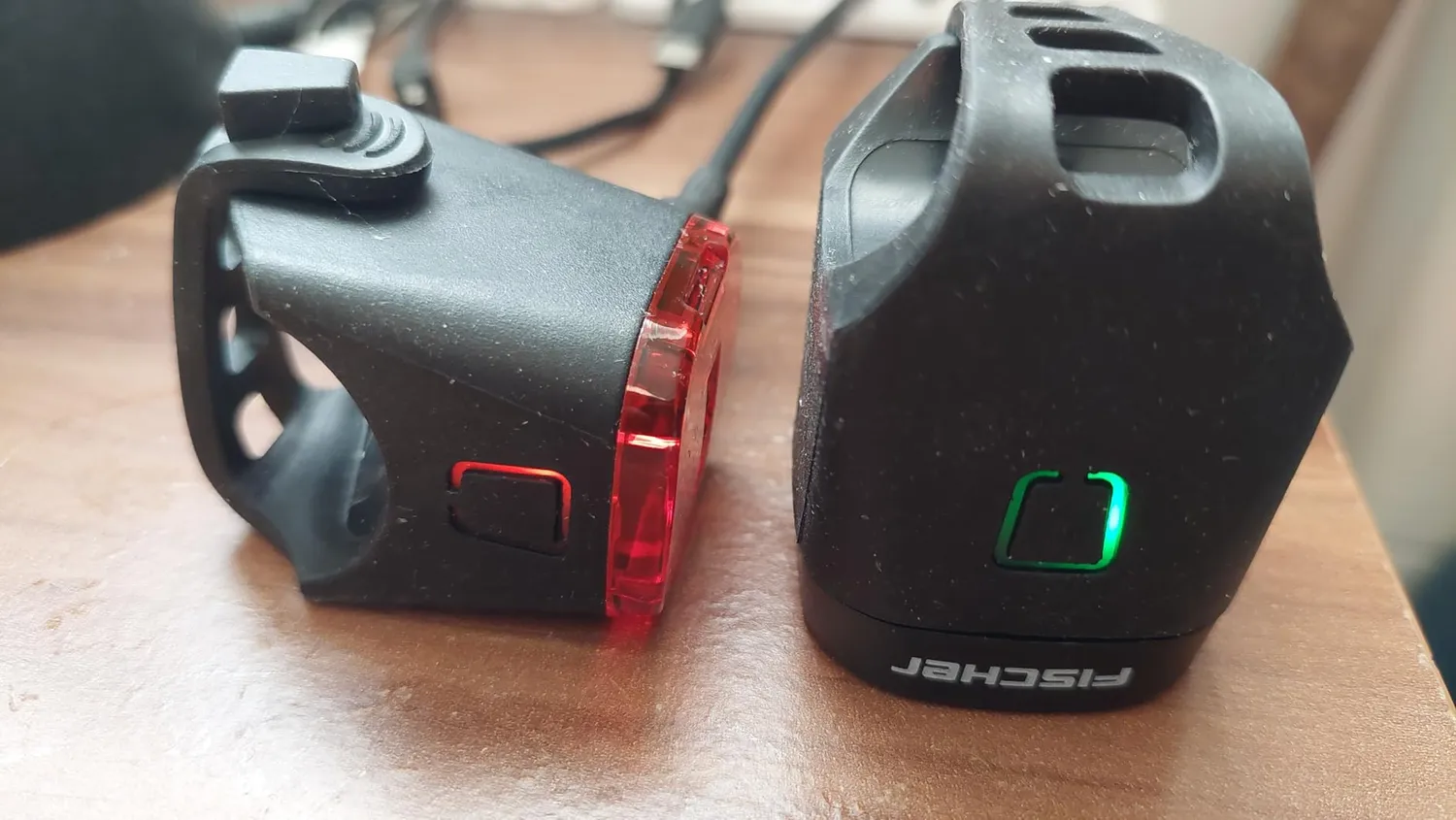 Fischer Square Beleuchtungs-Set USB 40 Lux StVZO wasserdicht