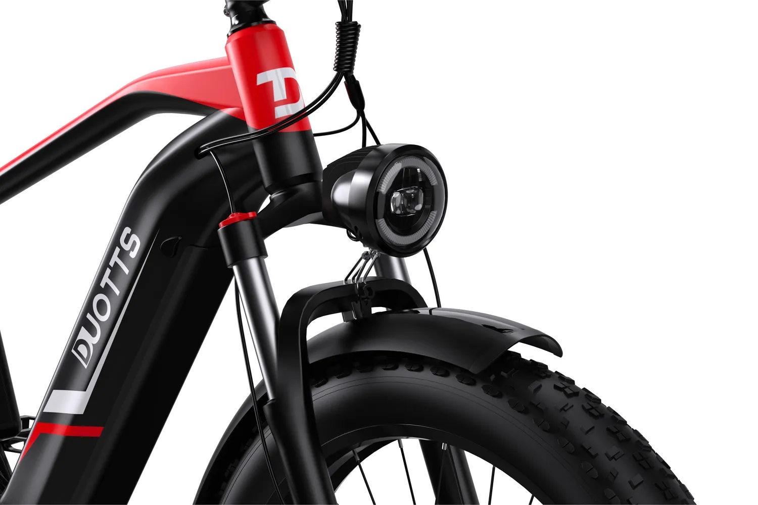DUOTTS F26 E-Bike Fatbike Schwarz-Rot große Reichweite