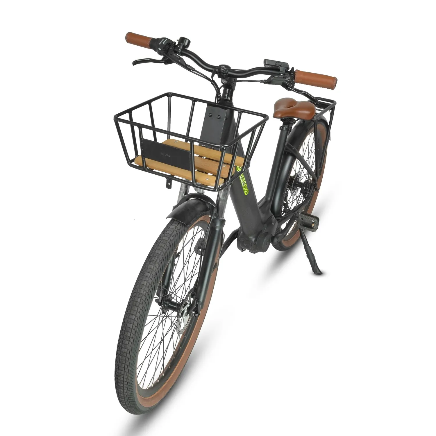 SachsenRad Fahrradkorb vorne B-Ware 20 Liter Holz Stahl