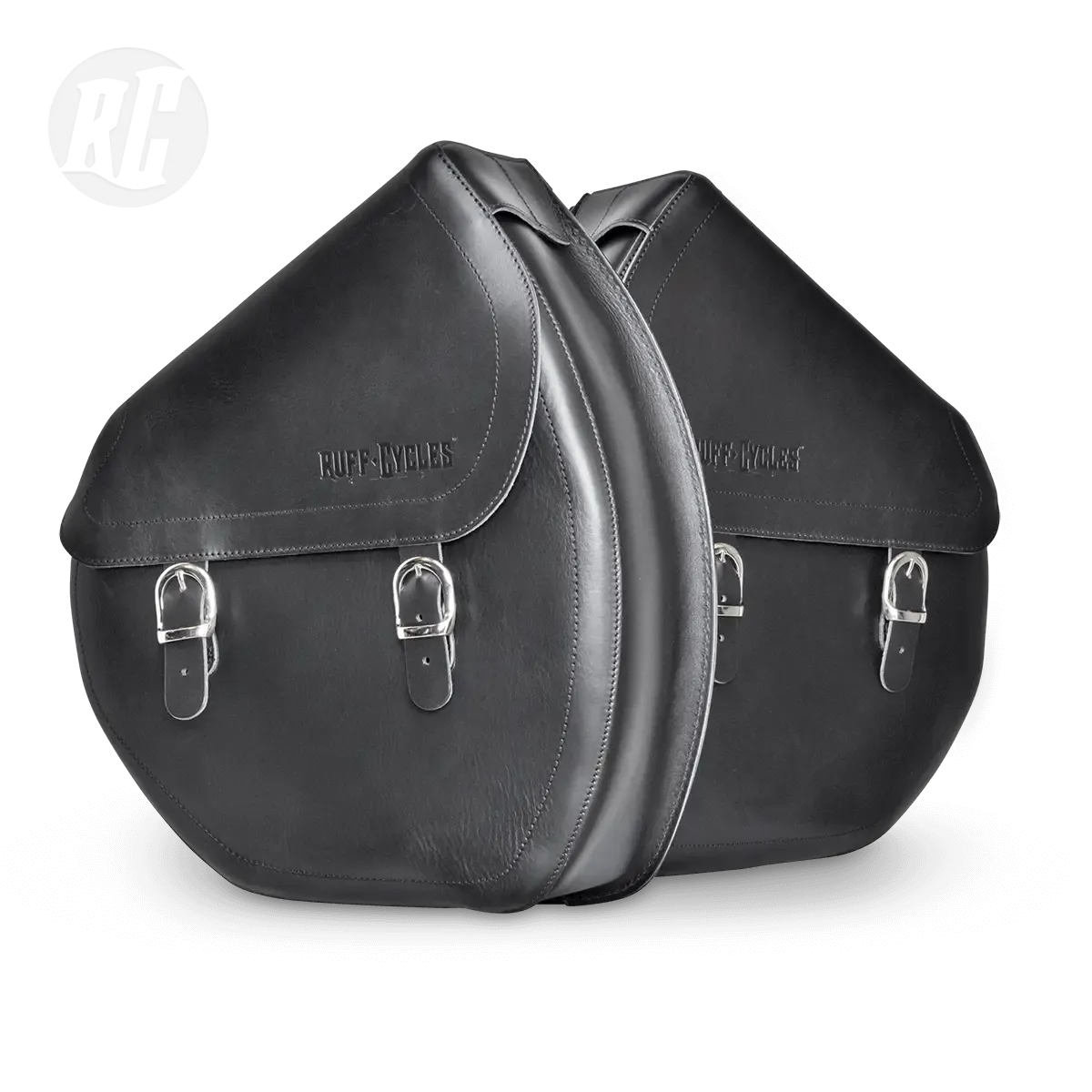Ruff Cycles The Ruffian Satteltasche Links Schwarz Leder