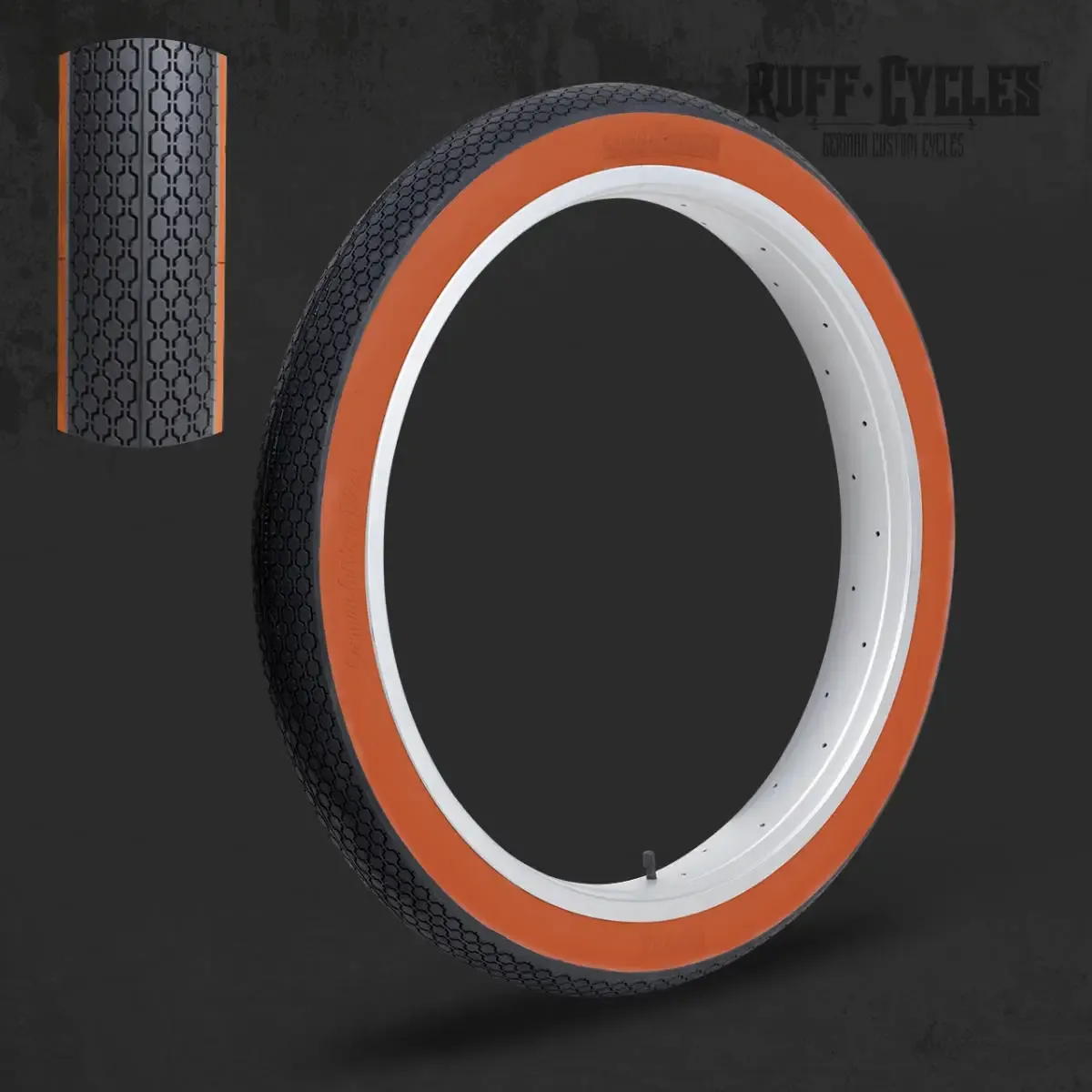 Ruff Cycles Ruffer V2 26x3.0 Reifen Orange Wall