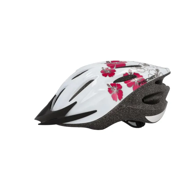 fischer Hawaii Fahrradhelm Weiß Rosa S/M mit Licht