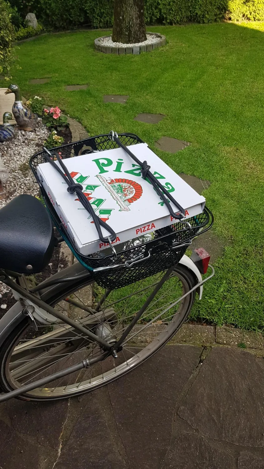 Fischer Gepäckträger Fahrradkorb engmaschig schwarz